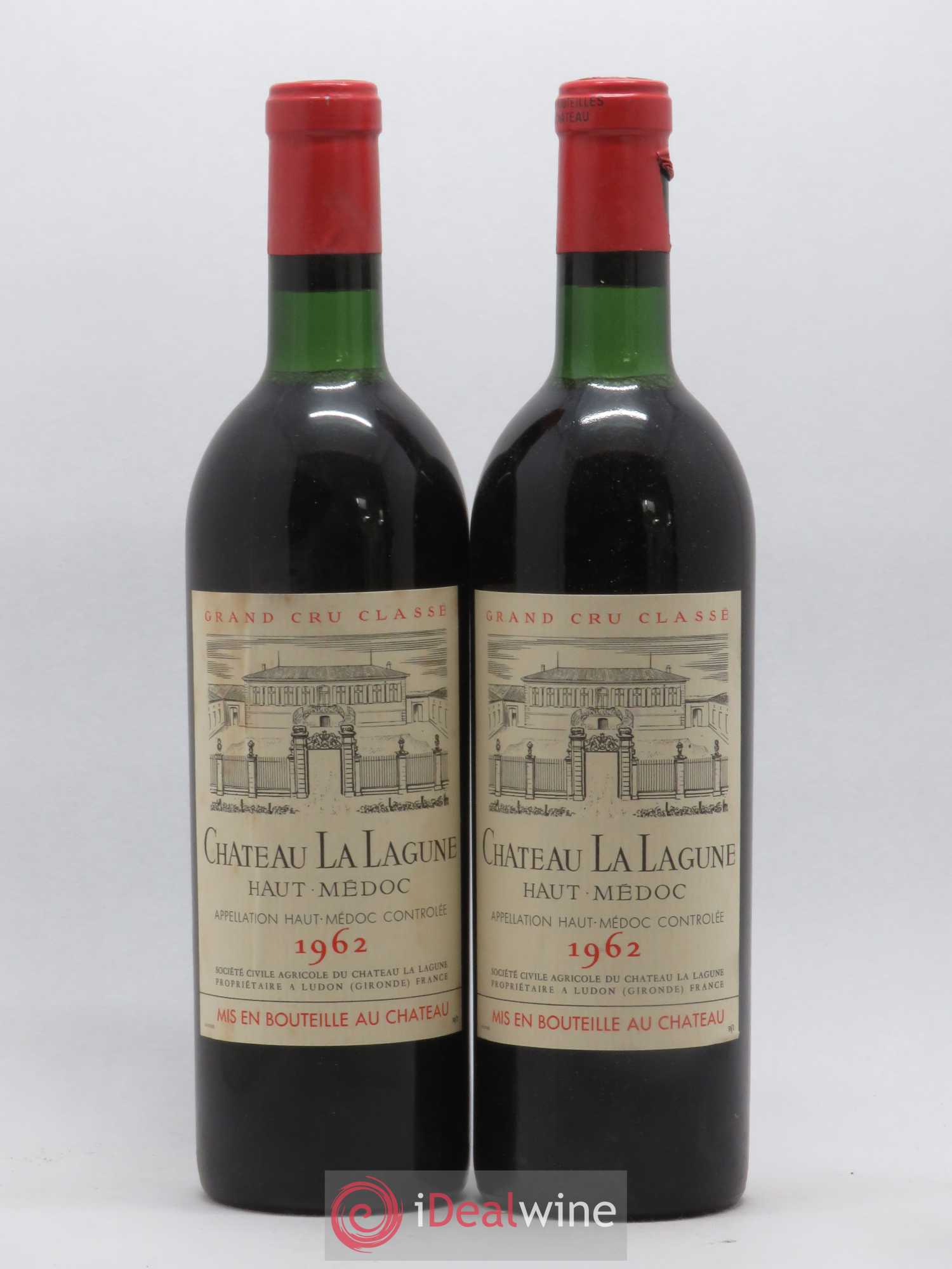 Château la Lagune 3ème Grand Cru Classé 1962 - Lot de 2 bouteilles - 0