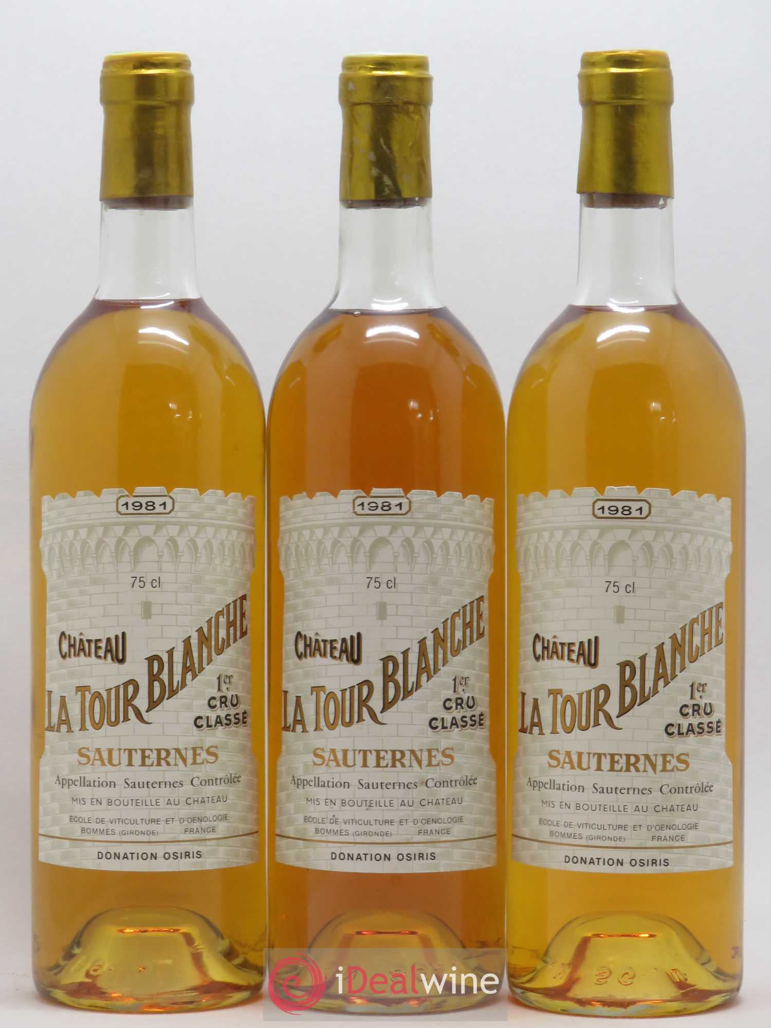 Château la Tour Blanche 1er Grand Cru Classé 1981 - Lotto di 6 bottiglie - 1