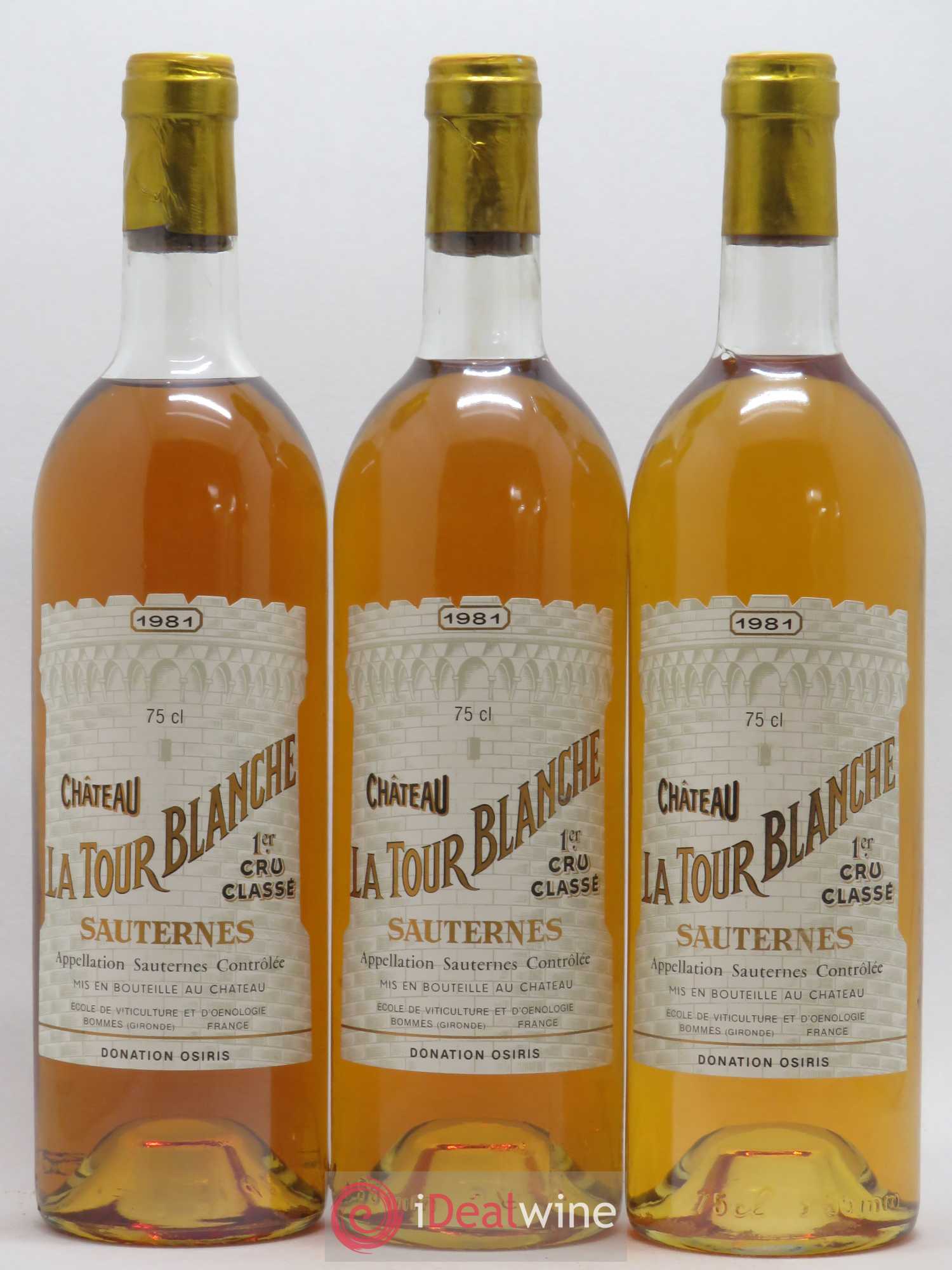Château la Tour Blanche 1er Grand Cru Classé 1981 - Lotto di 6 bottiglie - 2