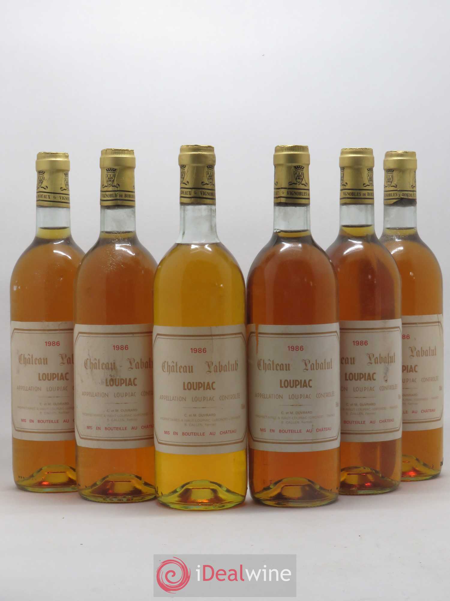 Loupiac Château Labatut 1986 - Lotto di 6 bottiglie - 0