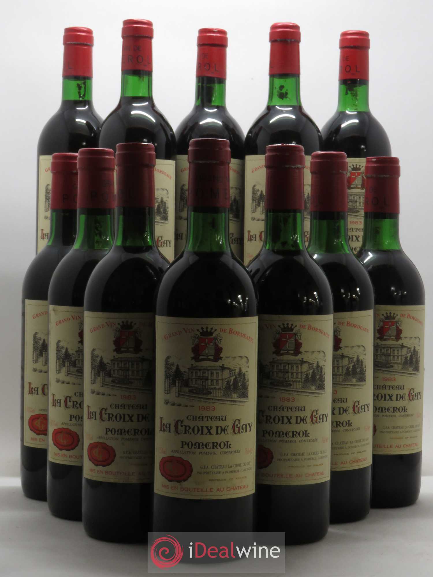 Château la Croix de Gay 1983 - Lot de 12 bouteilles - 0