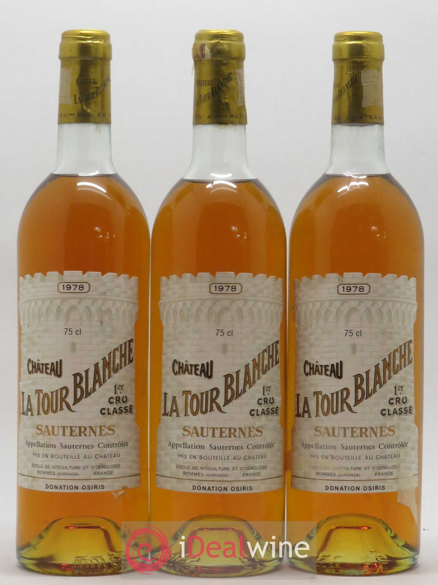 Château la Tour Blanche 1er Grand Cru Classé 1978 - Lotto di 6 bottiglie - 1