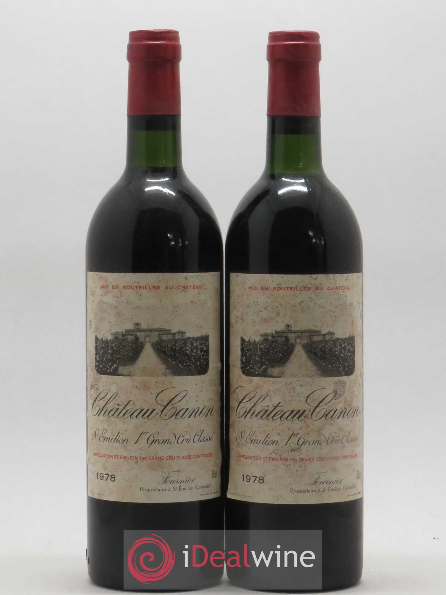 Château Canon 1er Grand Cru Classé B 1978 - Lot de 2 bouteilles - 0