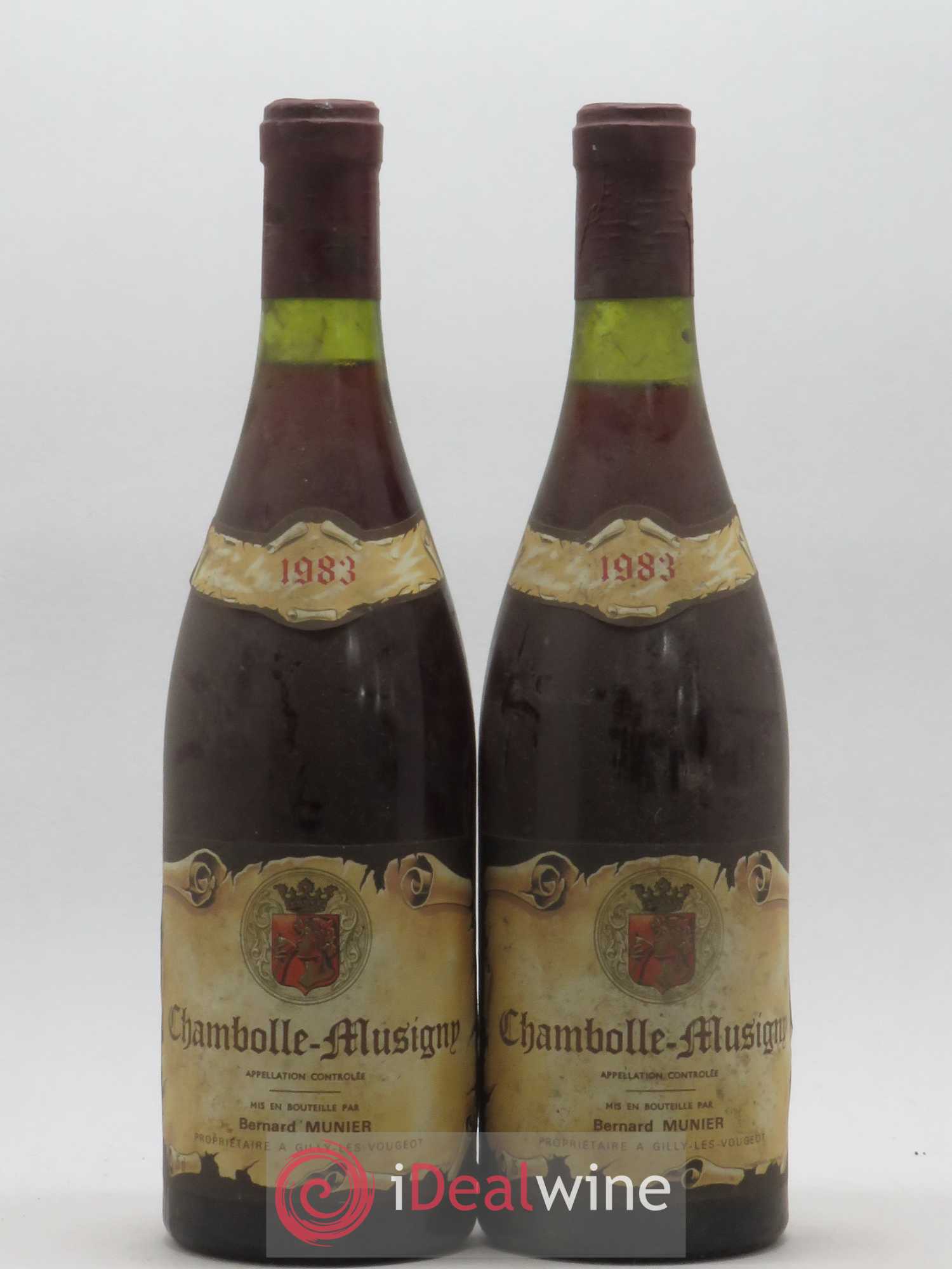 Chambolle-Musigny Bernard Munier 1983 - Lot de 2 bouteilles - 0