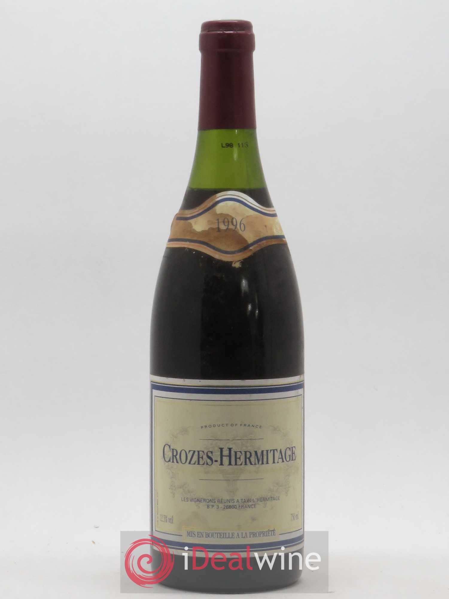 Crozes-Hermitage Les vignerons réunis à Tain l'Hermitage 1996 - Posten von 1 Flasche - 0