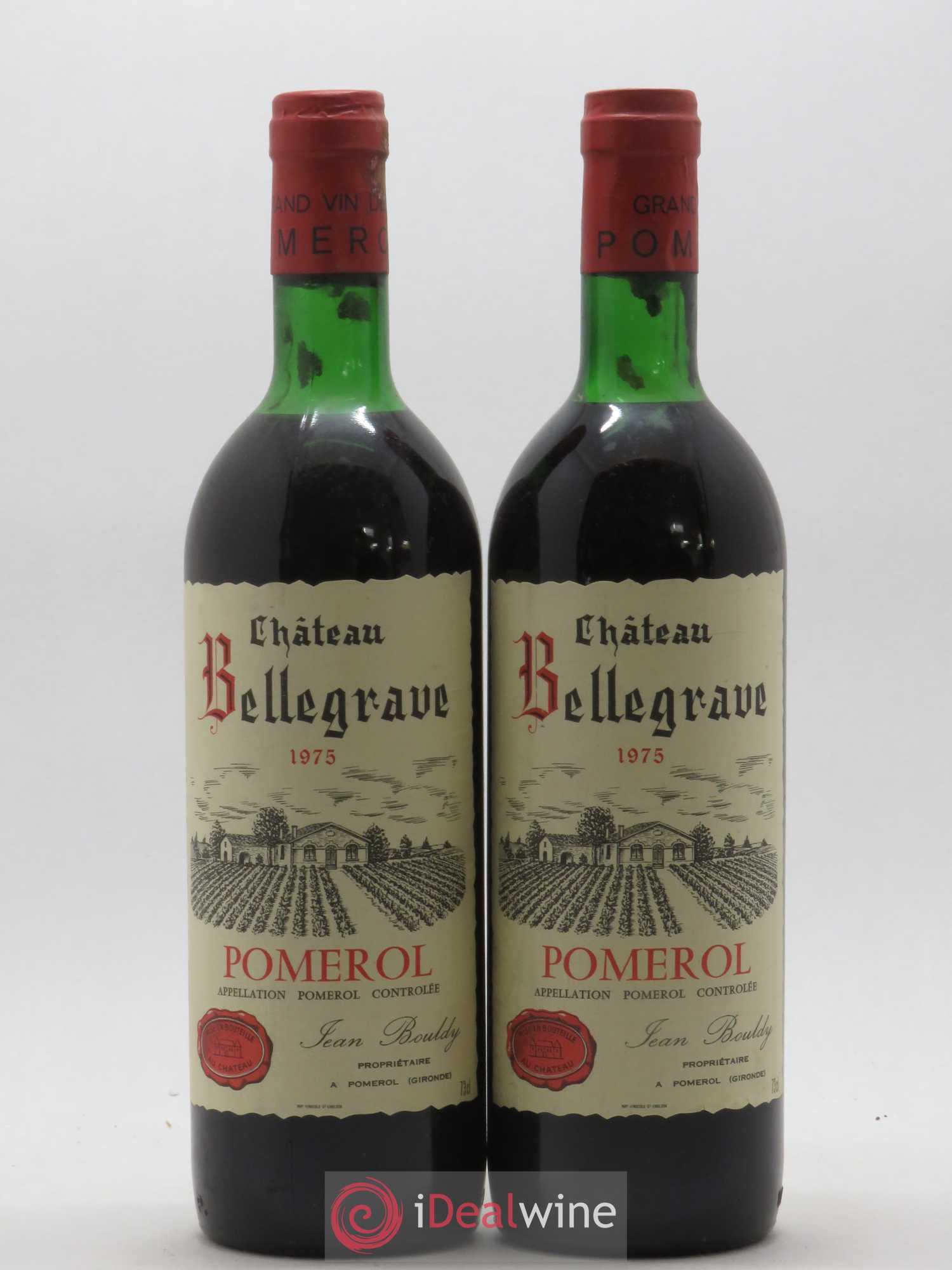 Château Bellegrave 1975 - Lot de 2 bouteilles - 0
