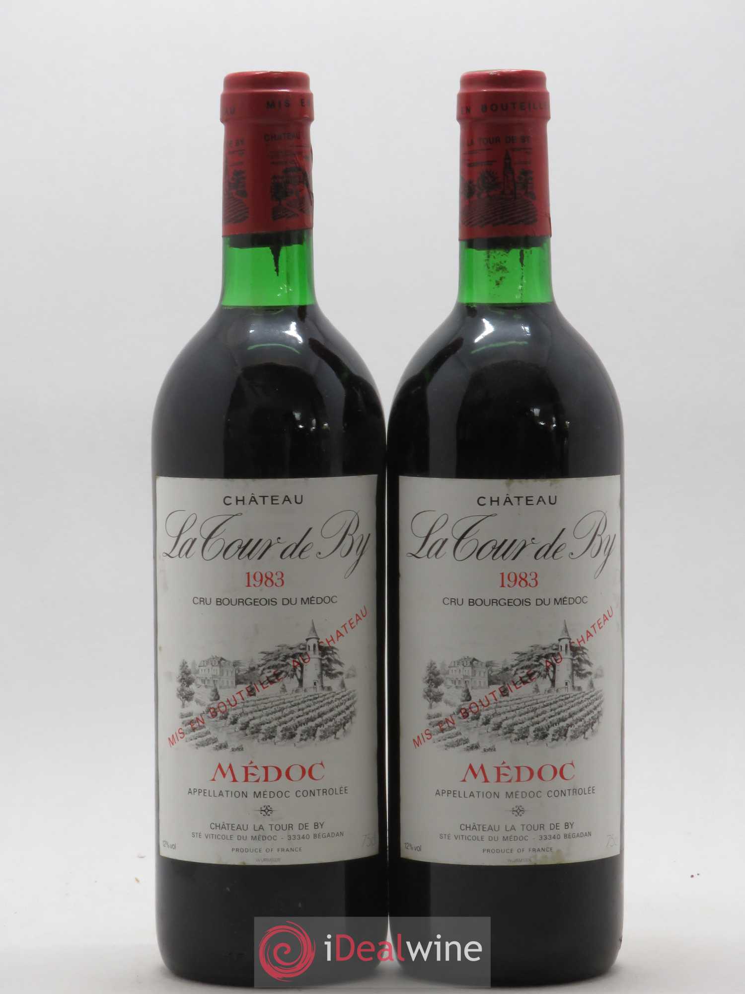 Château La Tour de By Cru Bourgeois 1983 - Lot de 2 bouteilles - 0