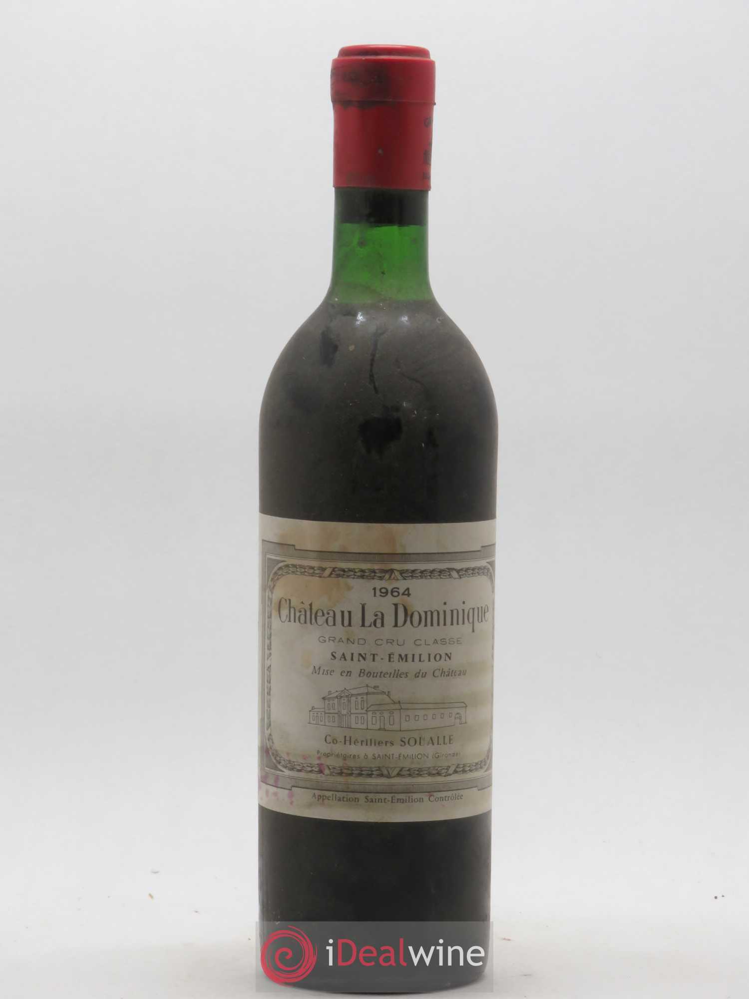Château la Dominique Grand Cru Classé 1964 - Lot de 1 bouteille - 0