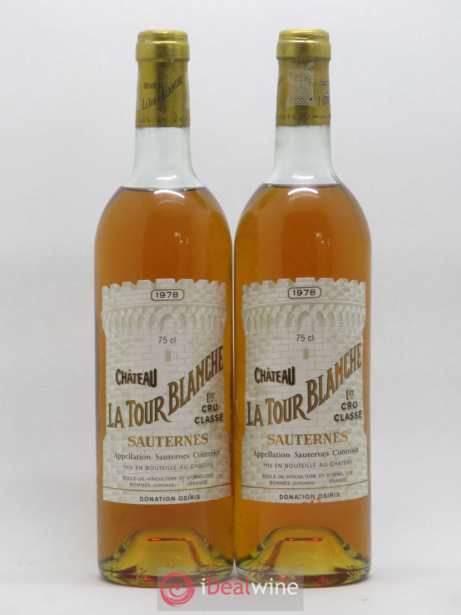 Château la Tour Blanche 1er Grand Cru Classé 1978 - Lotto di 10 bottiglie - 3