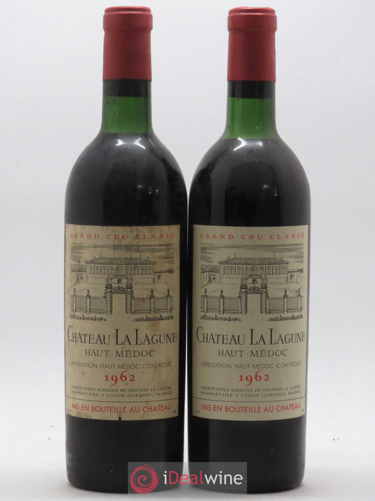 Château la Lagune 3ème Grand Cru Classé 1962 - Lot de 2 bouteilles - 0