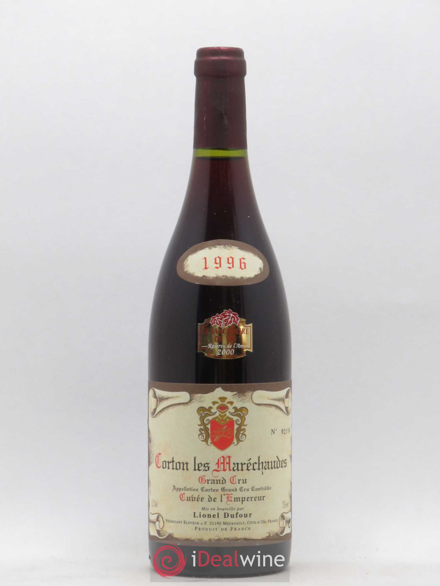 Corton Grand Cru Les Maréchaudes Cuvée de l'Empereur Lionel Dufour 1996 - Posten von 1 Flasche - 0