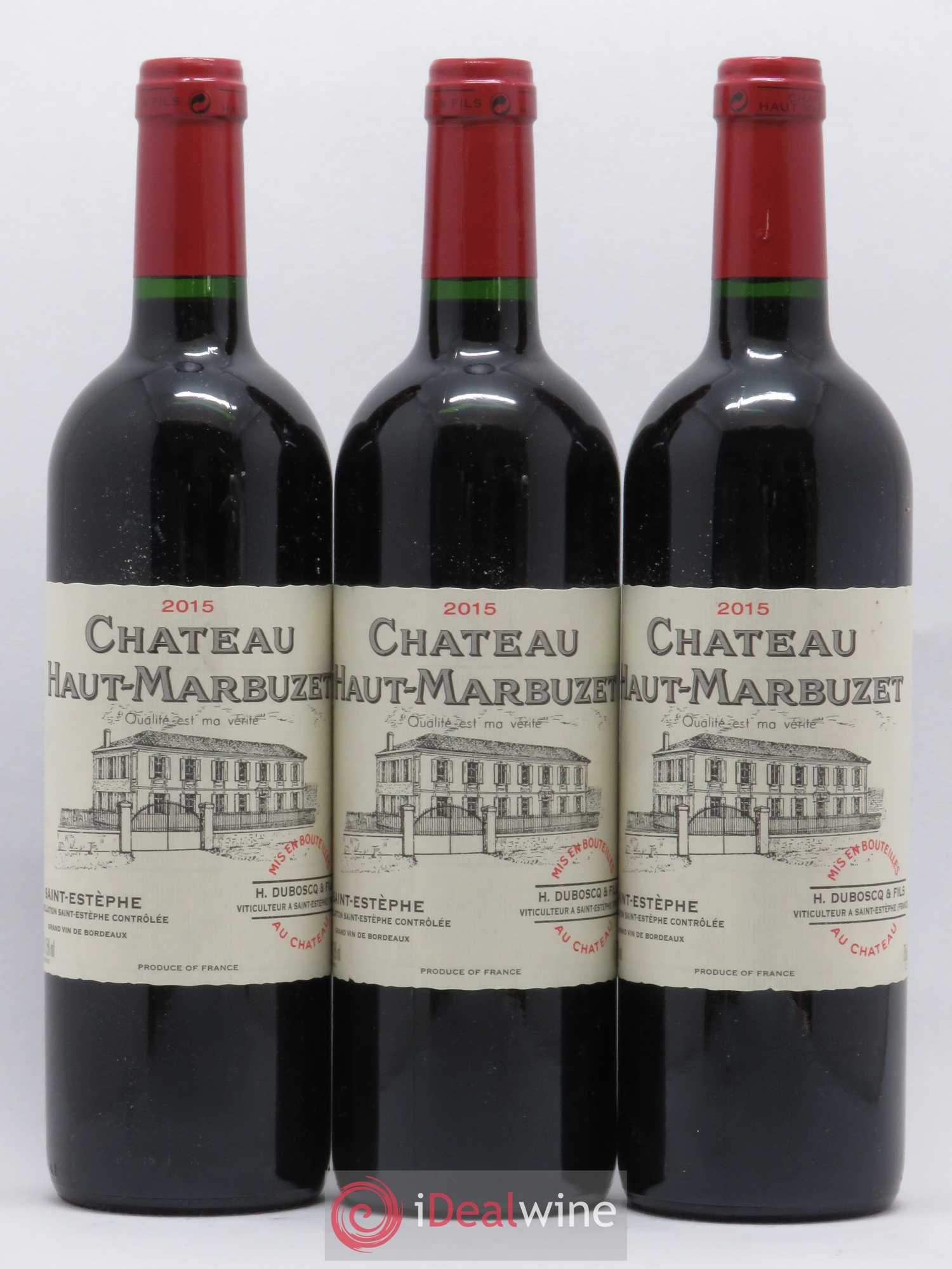 Château Haut Marbuzet 2015 - Lot de 3 bouteilles - 0