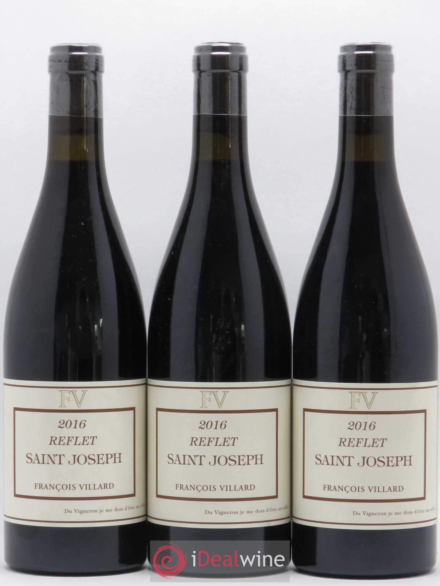 Saint-Joseph Reflet François Villard 2016 - Lot de 3 bouteilles - 0