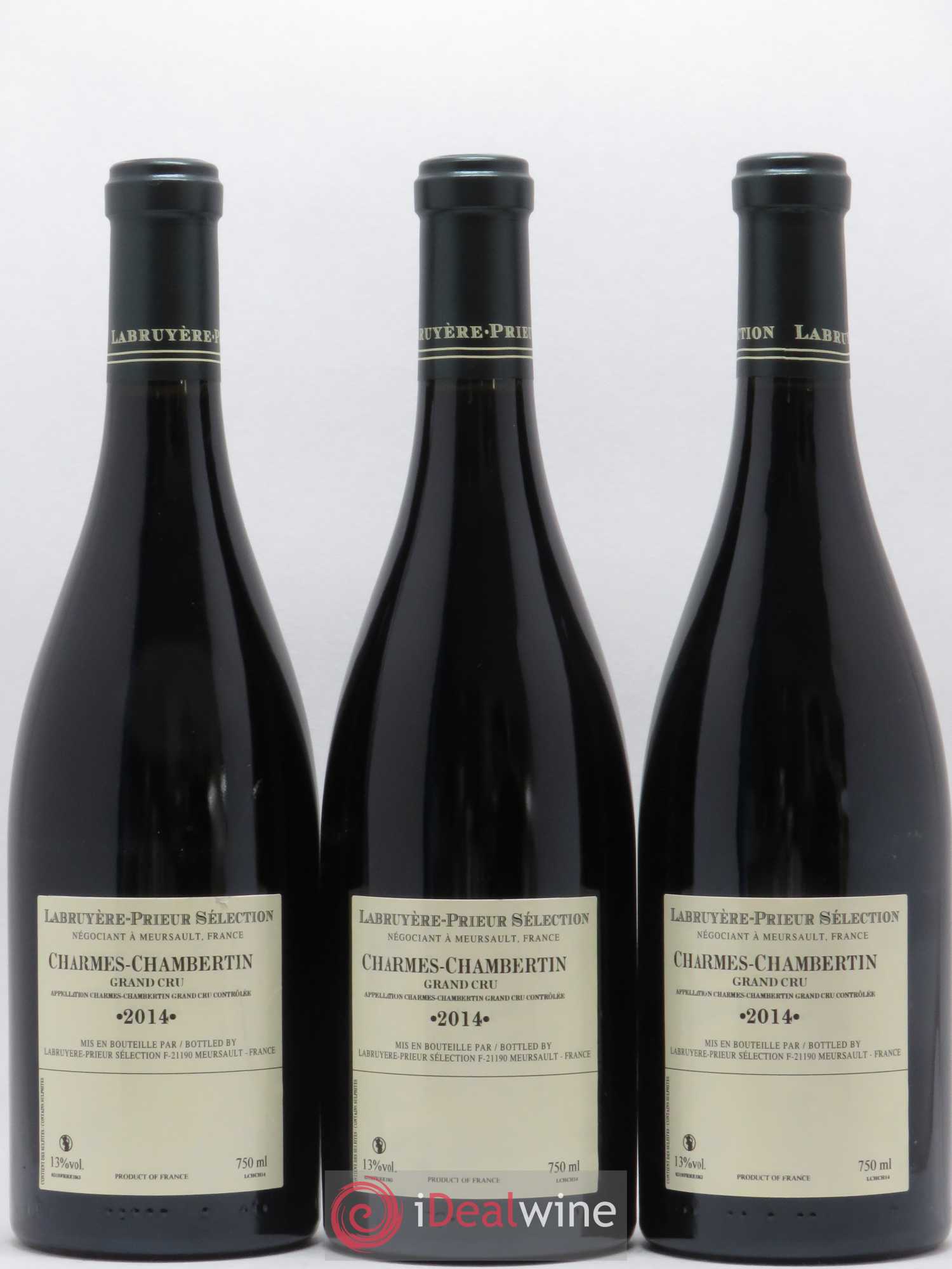Charmes-Chambertin Grand Cru Labruyere Prieur 2014 - Lot de 3 bouteilles - 1