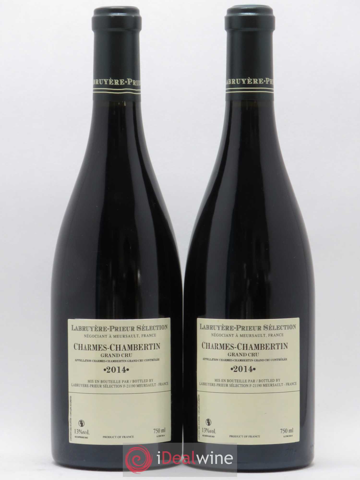Charmes-Chambertin Grand Cru Labruyere Prieur 2014 - Lot de 2 bouteilles - 1