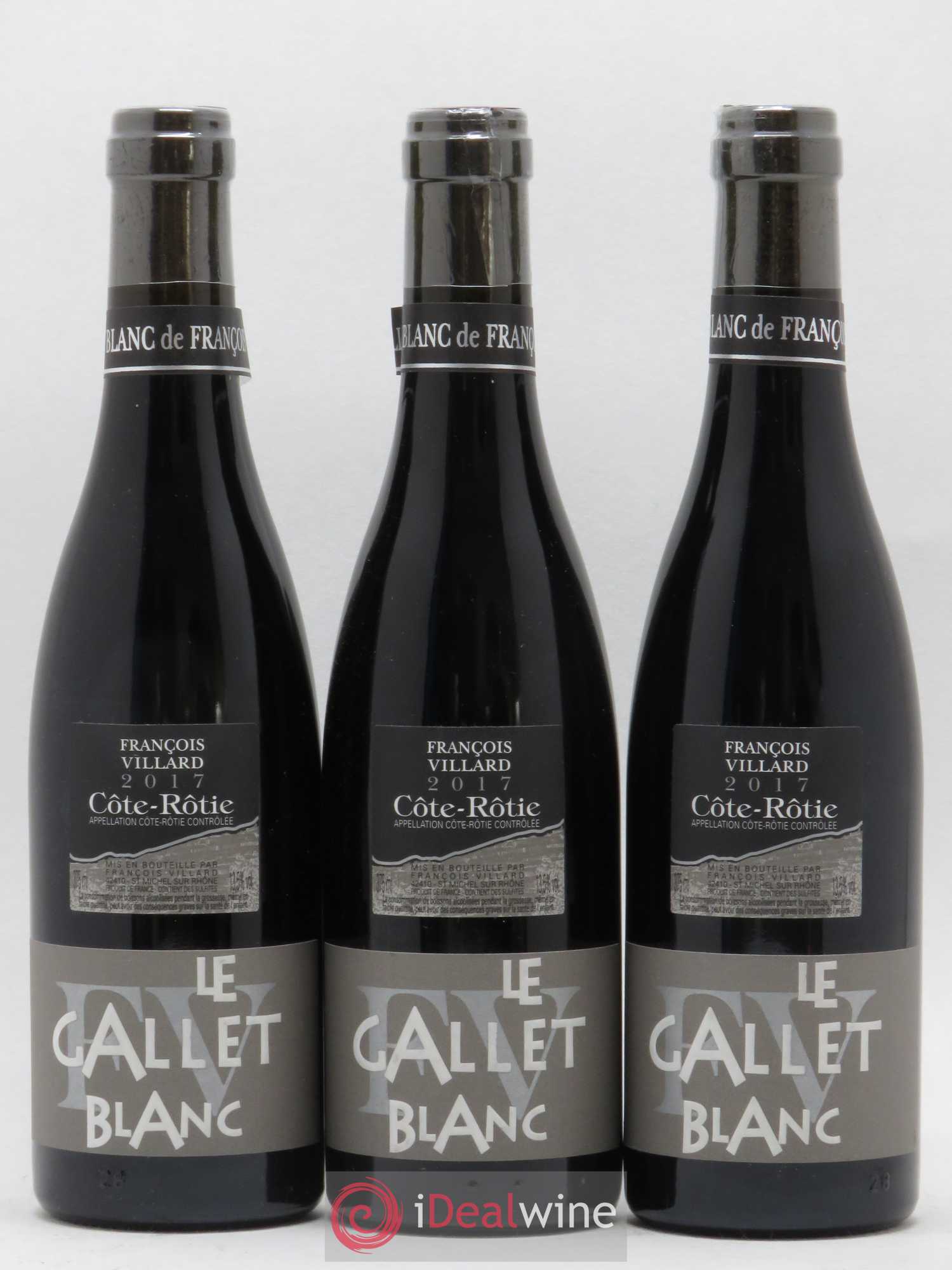 Côte-Rôtie Le Gallet Blanc François Villard 2017 - Lot de 3 demi bouteilles - 0