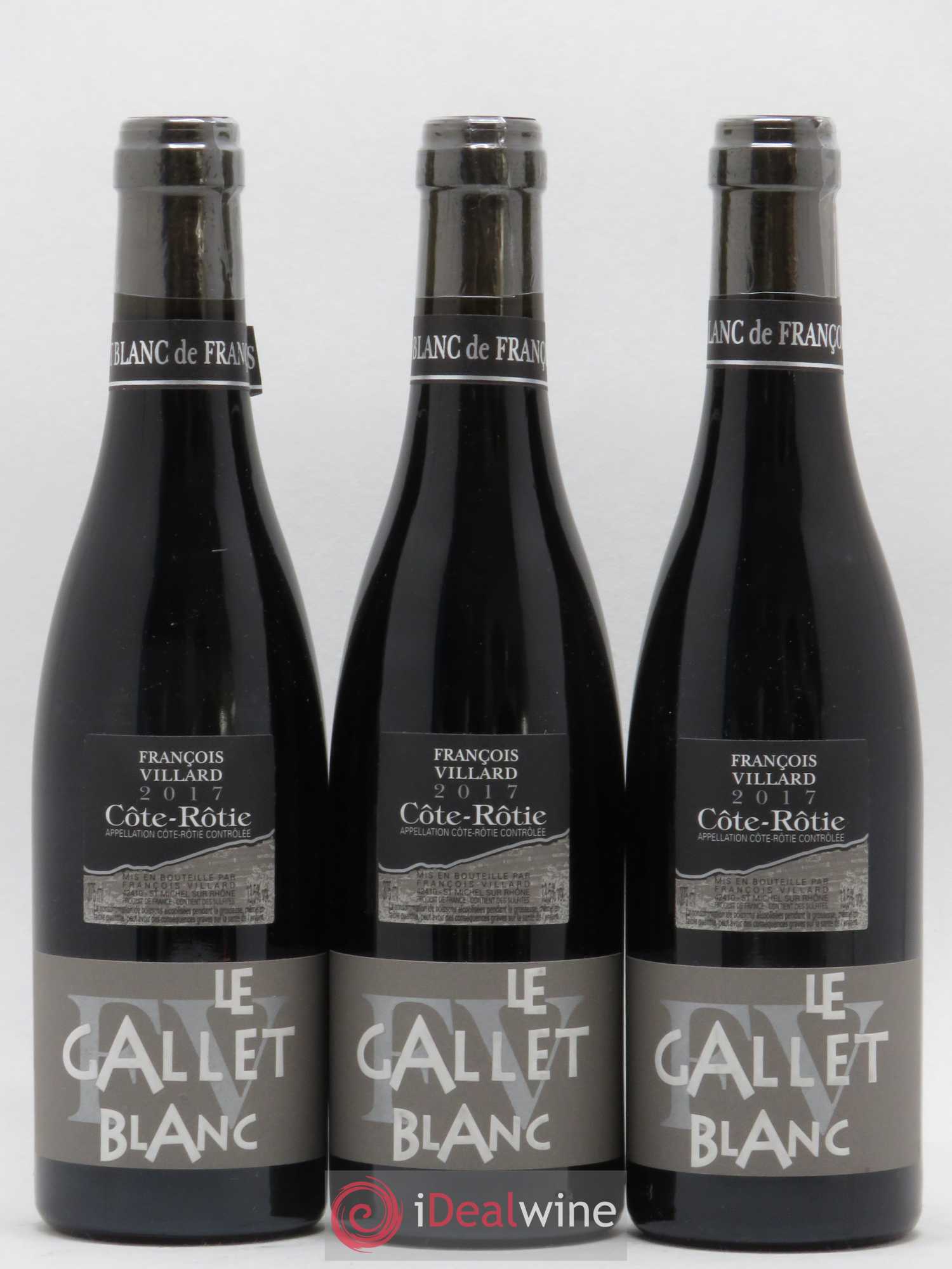Côte-Rôtie Le Gallet Blanc François Villard 2017 - Lot de 3 demi bouteilles - 0