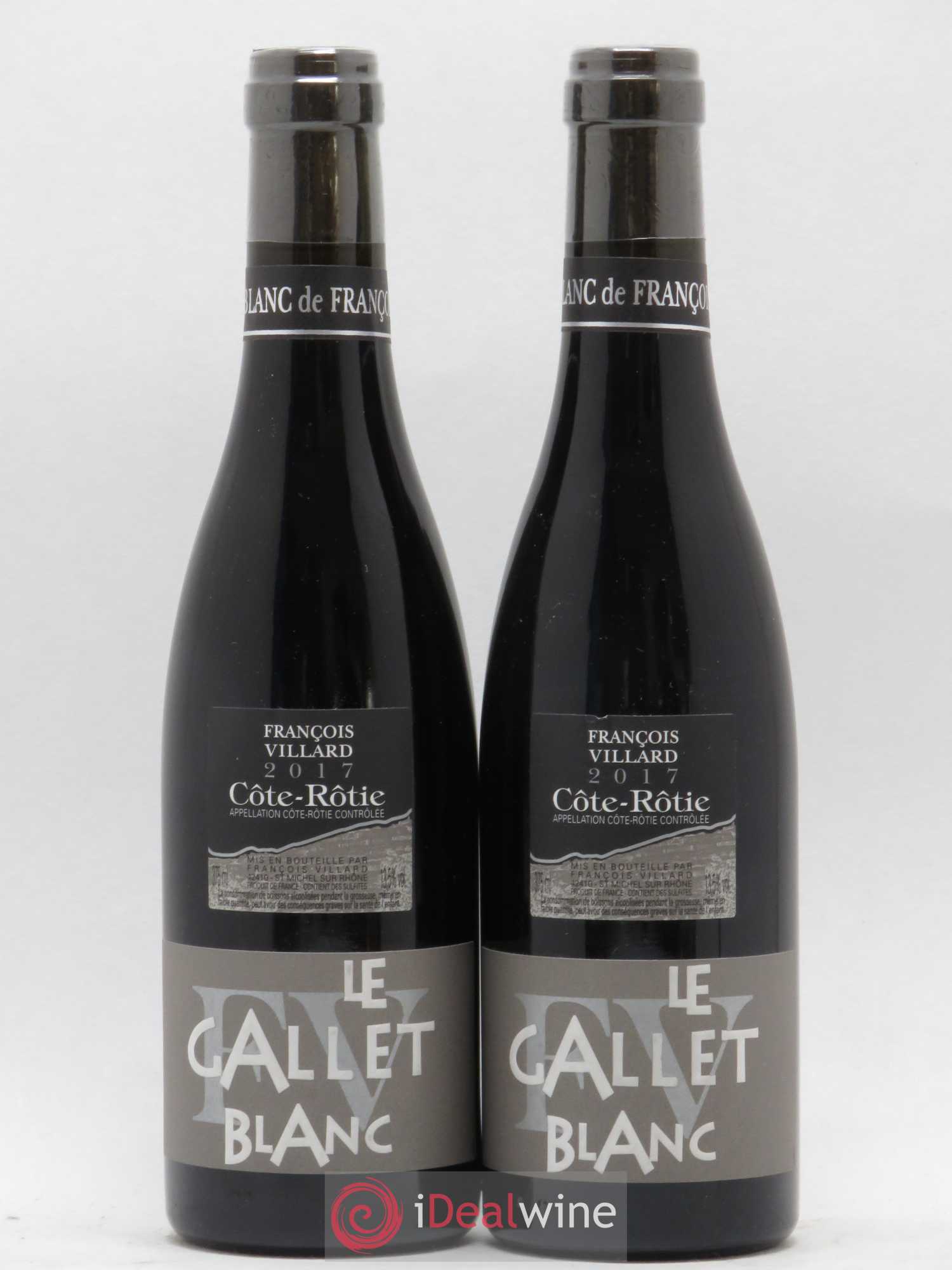 Côte-Rôtie Le Gallet Blanc François Villard 2017 - Lot de 2 demi bouteilles - 0
