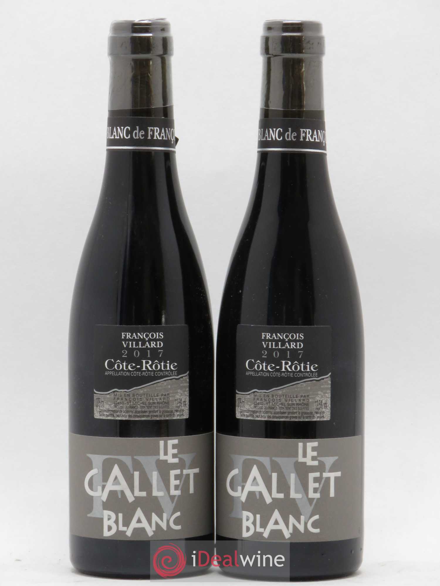 Côte-Rôtie Le Gallet Blanc François Villard 2017 - Lot de 2 demi bouteilles - 0