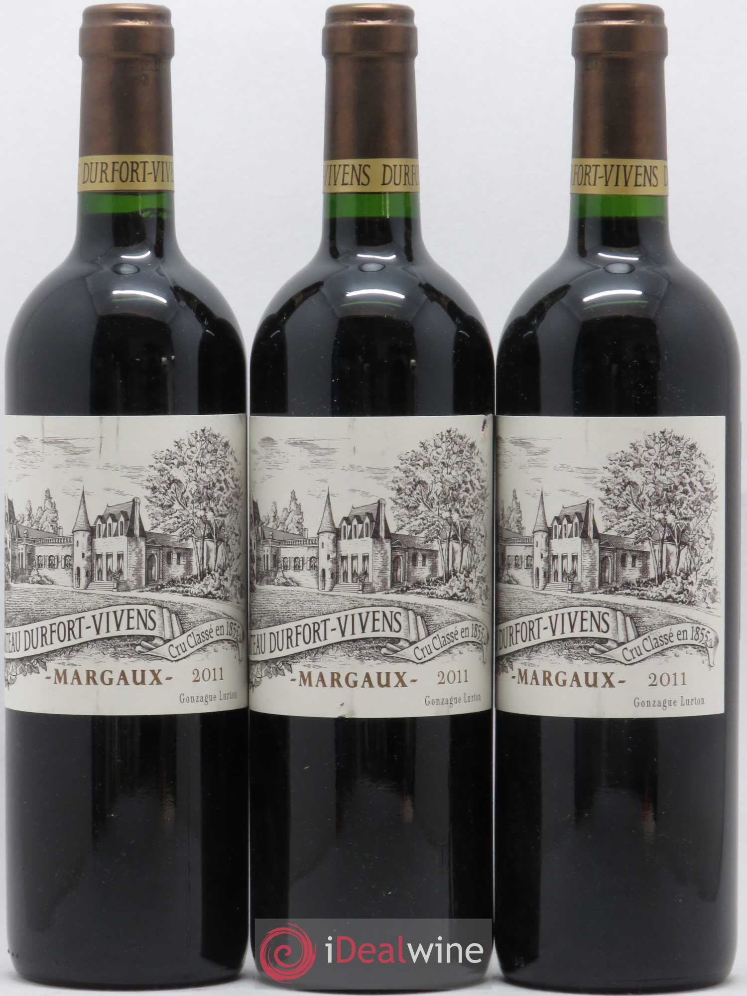 Château Durfort Vivens 2ème Grand Cru Classé 2011 - Lot de 3 bouteilles - 0