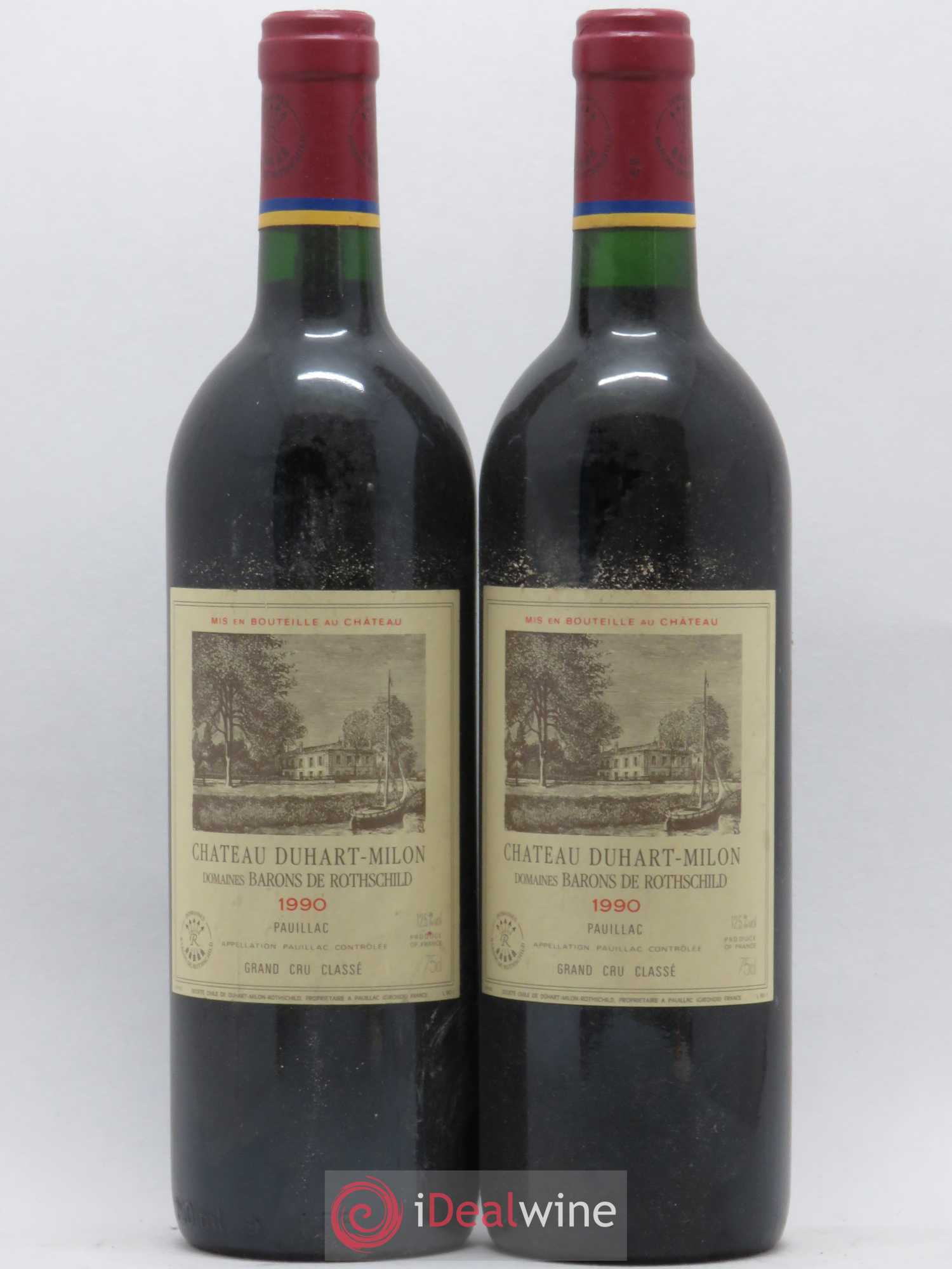 Château Duhart-Milon 4ème Grand Cru Classé 1990 - Lot de 2 bouteilles - 0