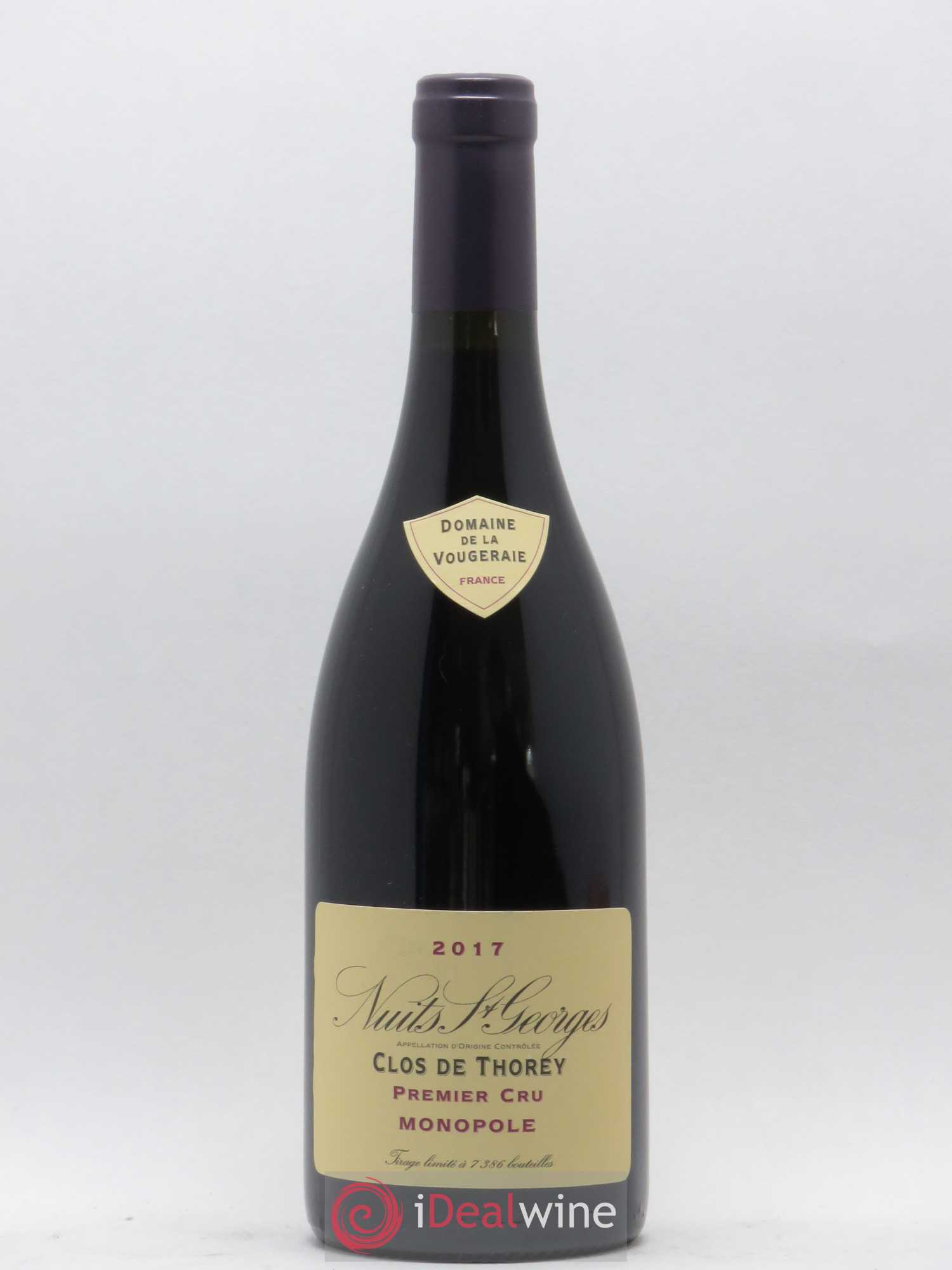 Nuits-Saint-Georges 1er Cru Clos de Thorey Monopole La Vougeraie 2017 - Posten von 1 Flasche - 0