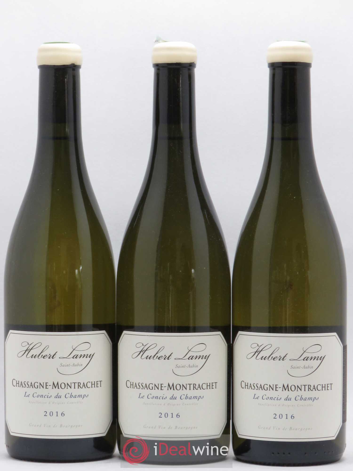 Chassagne-Montrachet Le Concis du Champs Hubert Lamy 2016 - Lot de 3 bouteilles - 0