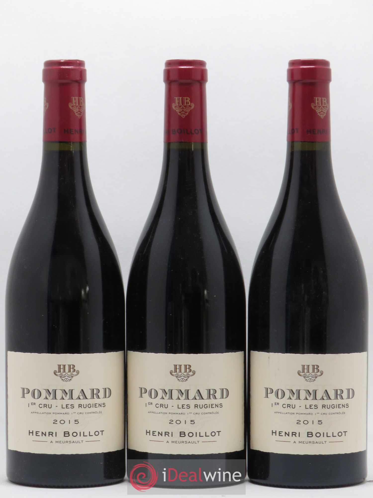 Pommard 1er Cru Les Rugiens Henri Boillot (Domaine) 2015 - Lot de 3 bouteilles - 0