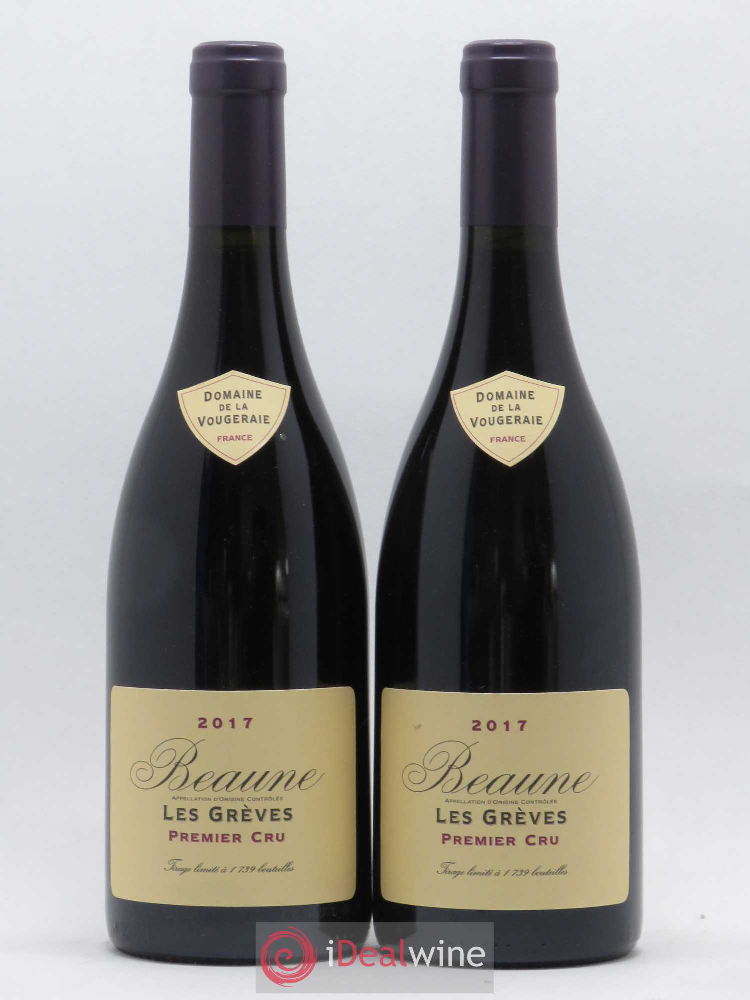 Beaune 1er Cru Les Grèves La Vougeraie 2017 - Lot de 2 bouteilles - 0