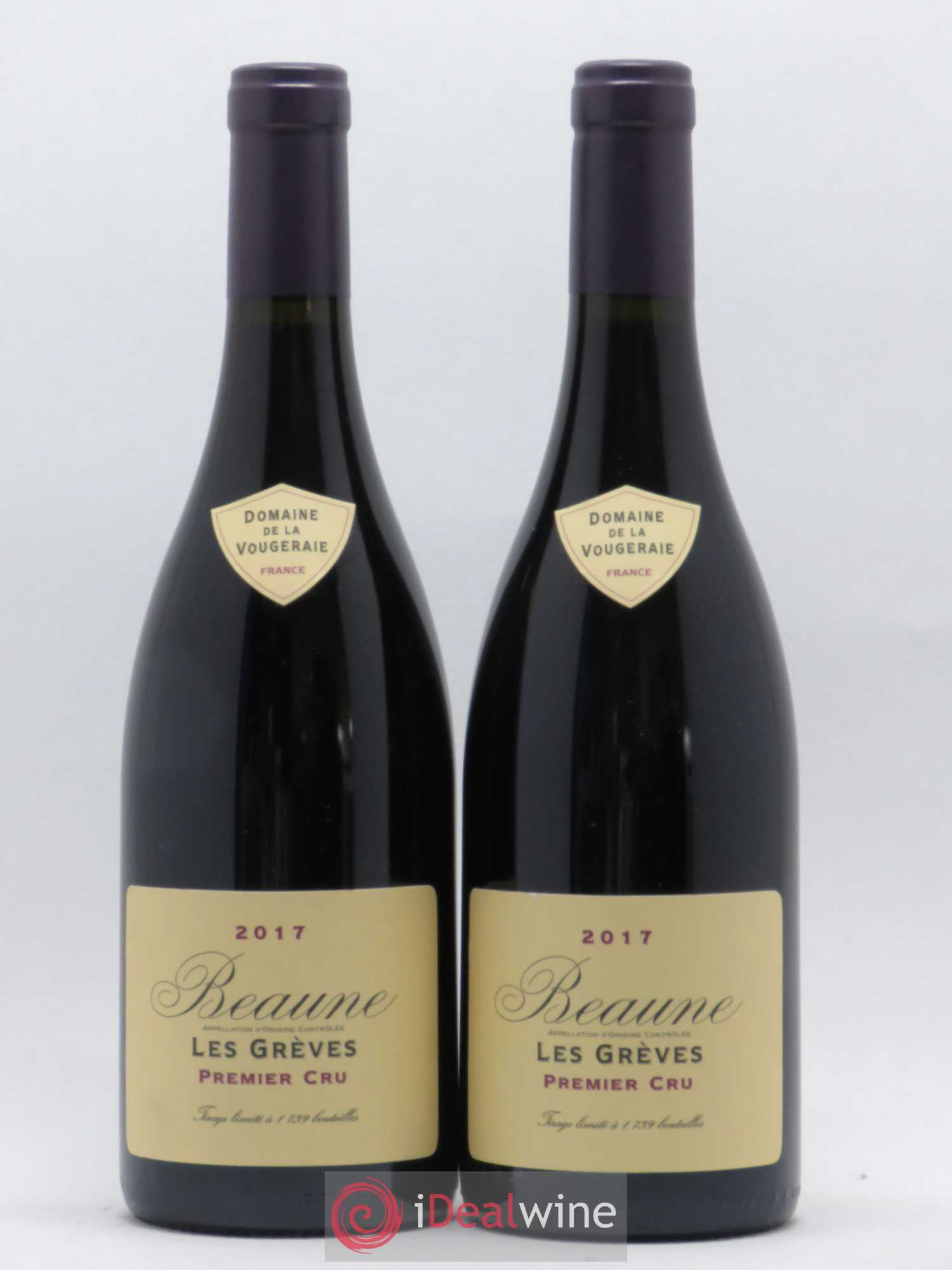 Beaune 1er Cru Les Grèves La Vougeraie 2017 - Lot de 2 bouteilles - 0