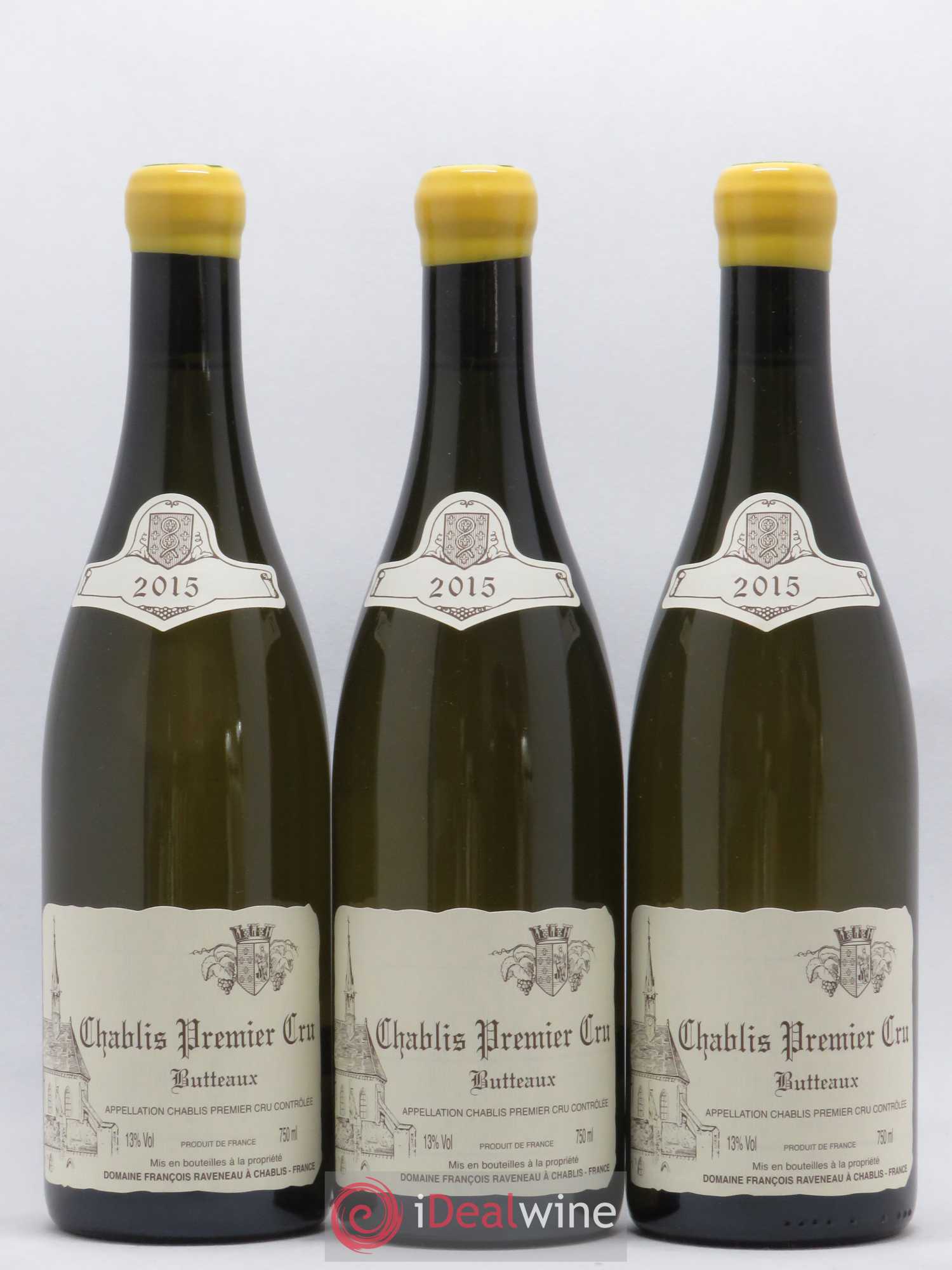 Chablis 1er Cru Butteaux Raveneau (Domaine) 2015 - Lot de 3 bouteilles - 0