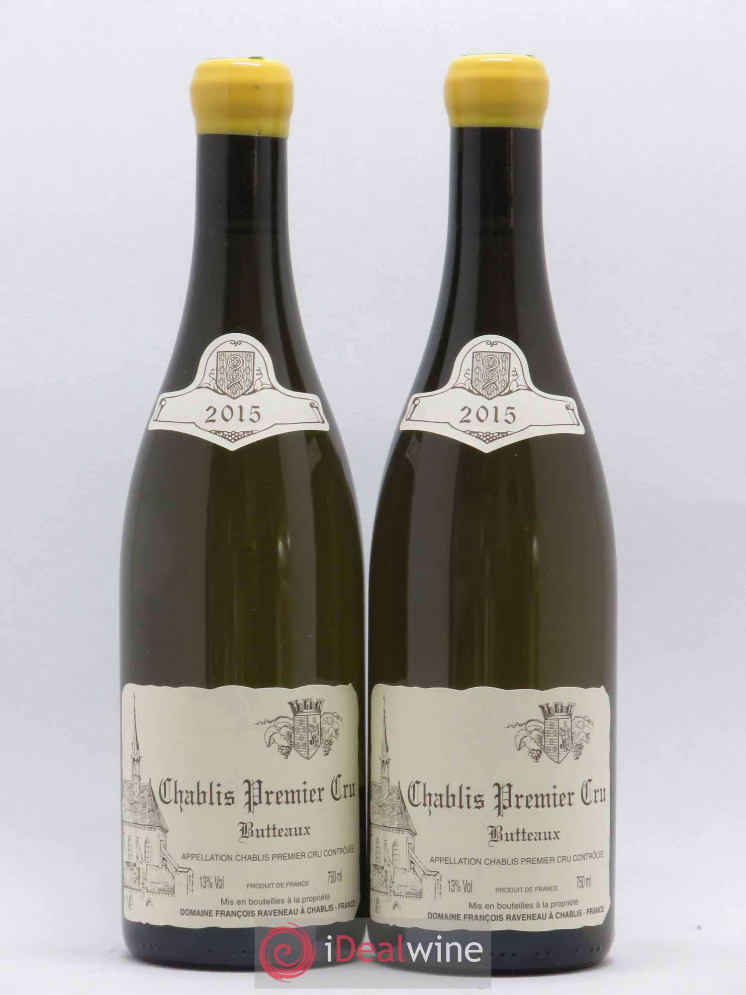 Chablis 1er Cru Butteaux Raveneau (Domaine) 2015 - Lot de 2 bouteilles - 0
