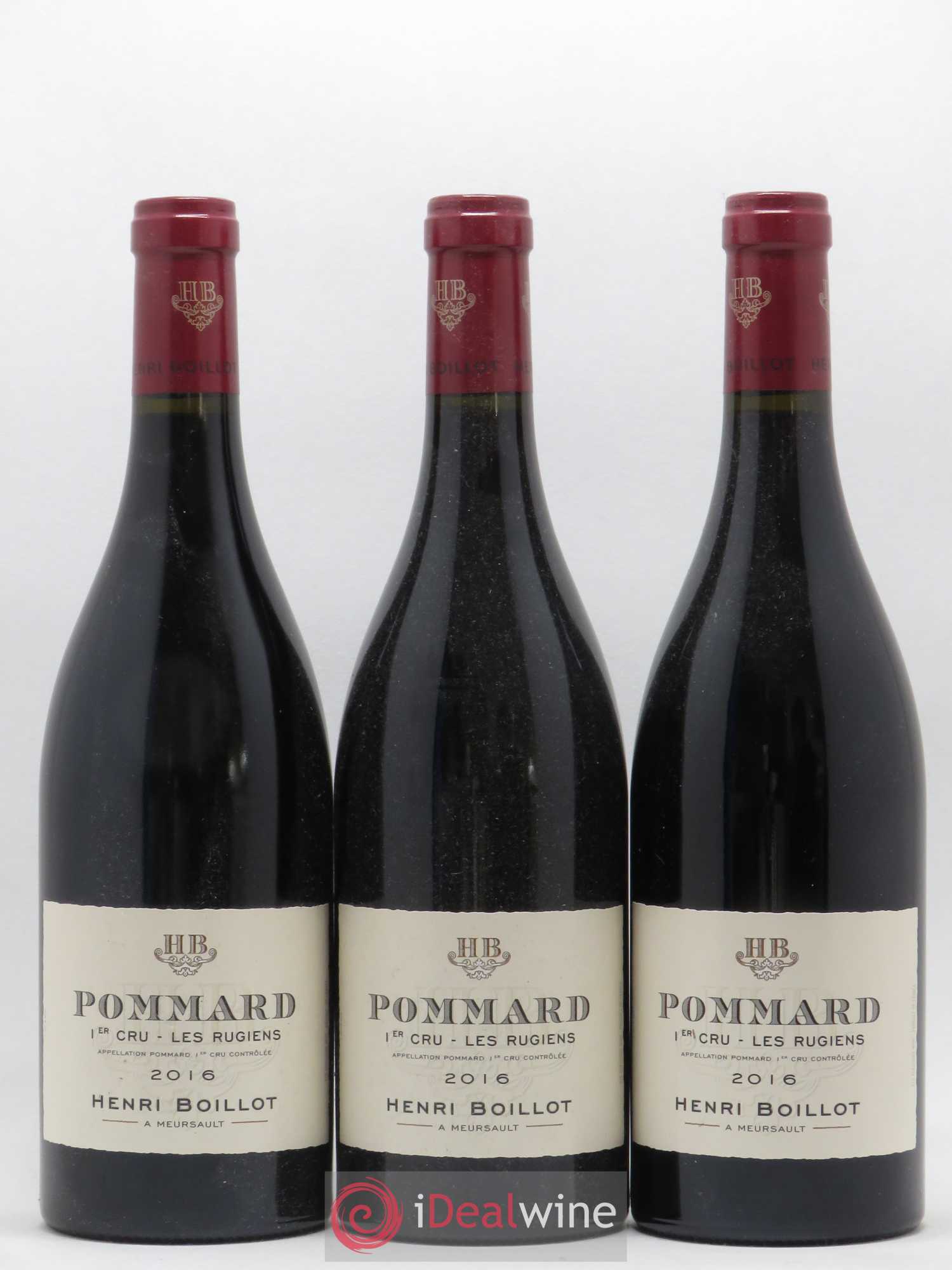 Pommard 1er Cru Les Rugiens Henri Boillot (Domaine) 2016 - Lot de 3 bouteilles - 0