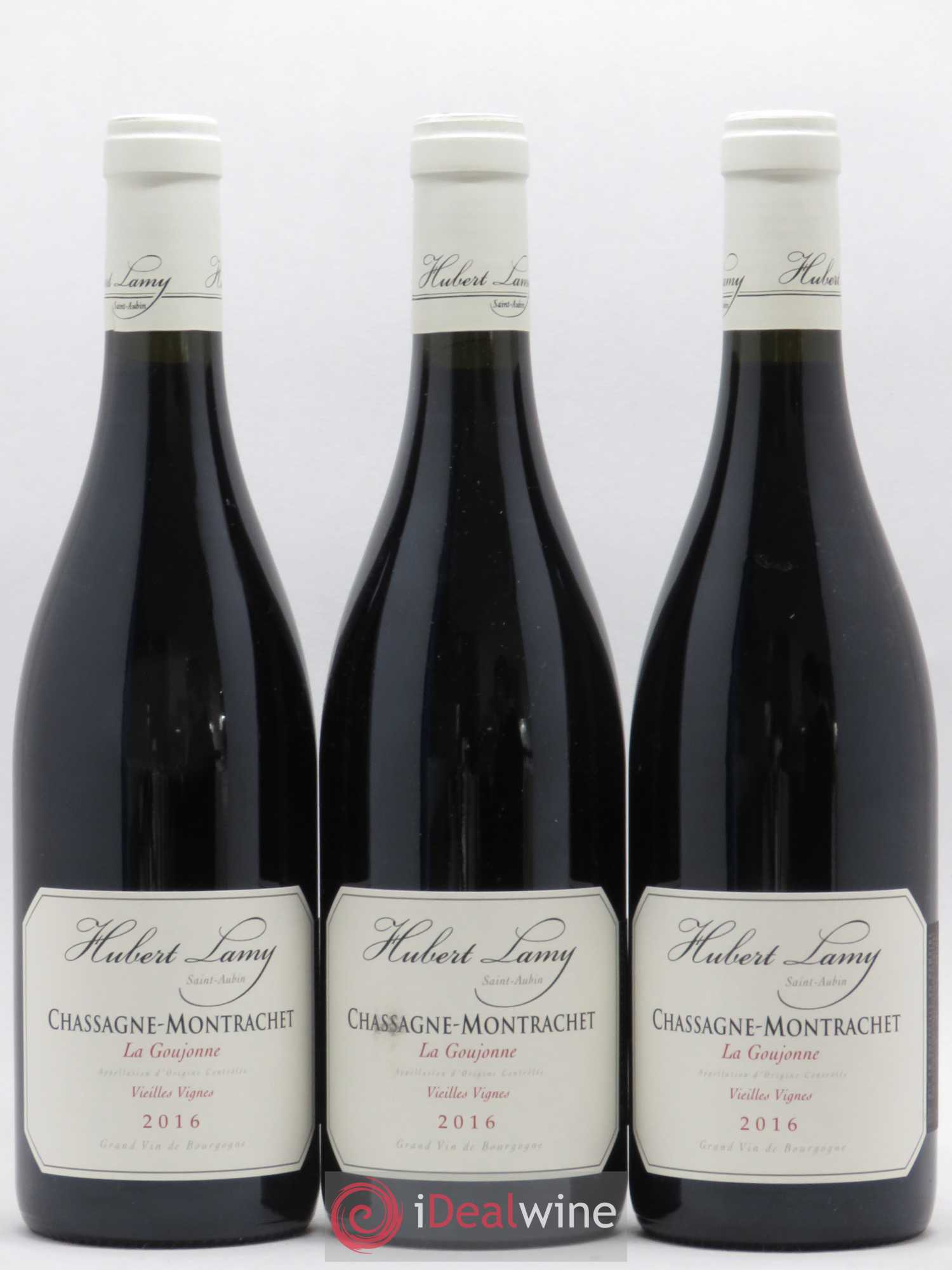 Chassagne-Montrachet La Goujonne Hubert Lamy Vieilles vignes 2016 - Lot de 3 bouteilles - 0