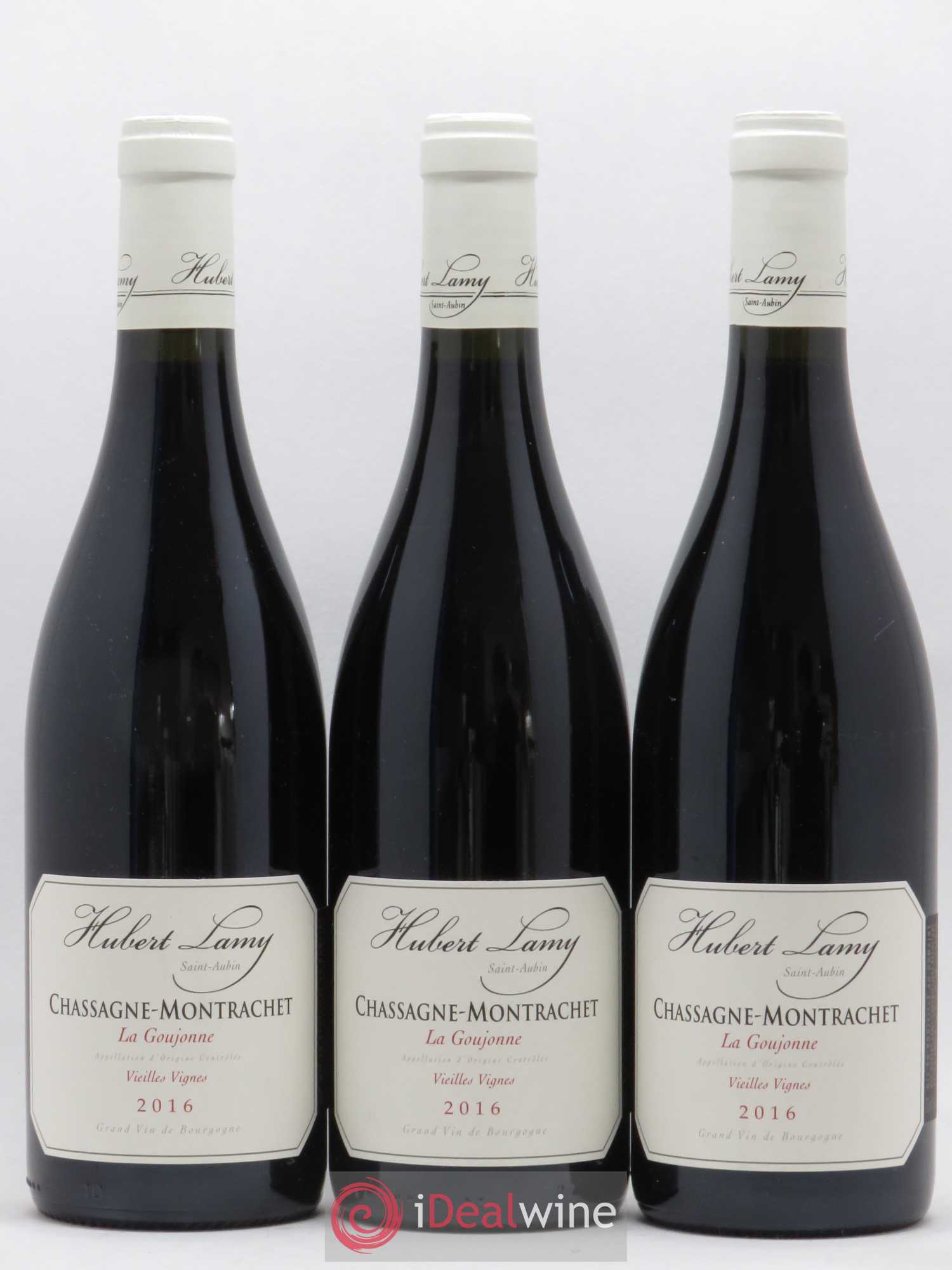 Chassagne-Montrachet La Goujonne Hubert Lamy Vieilles vignes 2016 - Lot de 3 bouteilles - 0