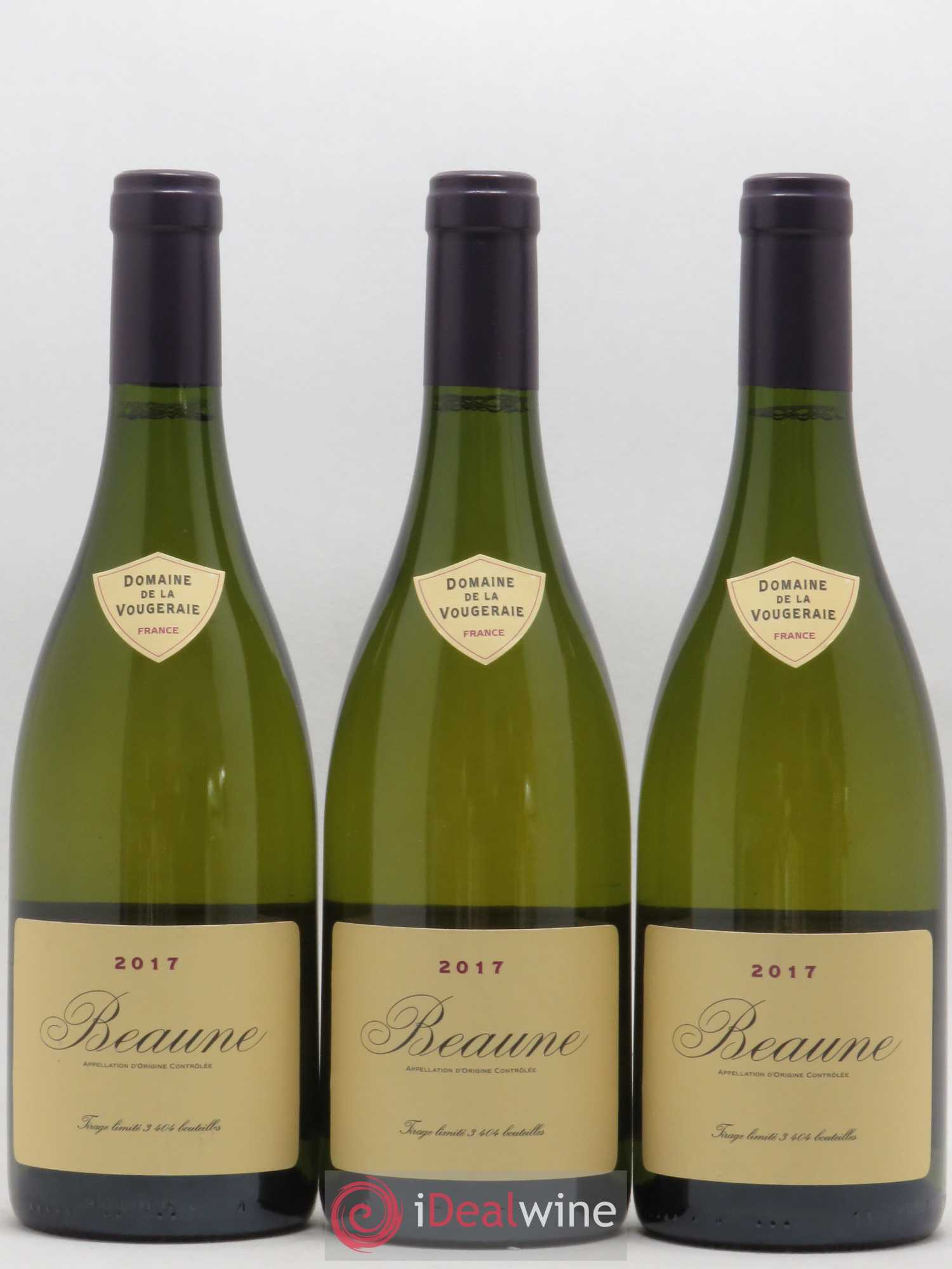 Beaune La Vougeraie Tirage Limité 2017 - Posten von 3 Flaschen - 0