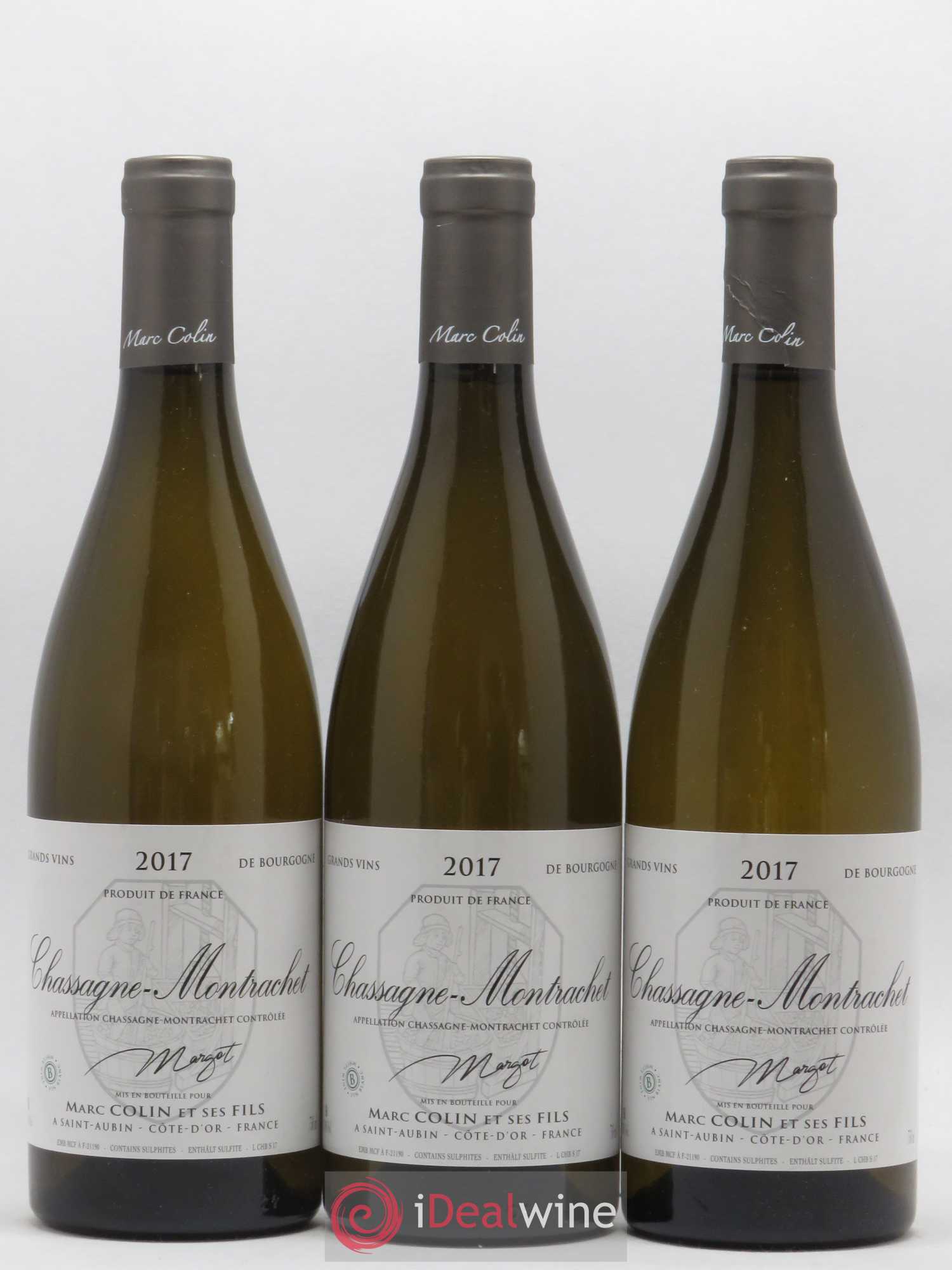 Chassagne-Montrachet Margot Marc Colin 2017 - Posten von 3 Flaschen - 0
