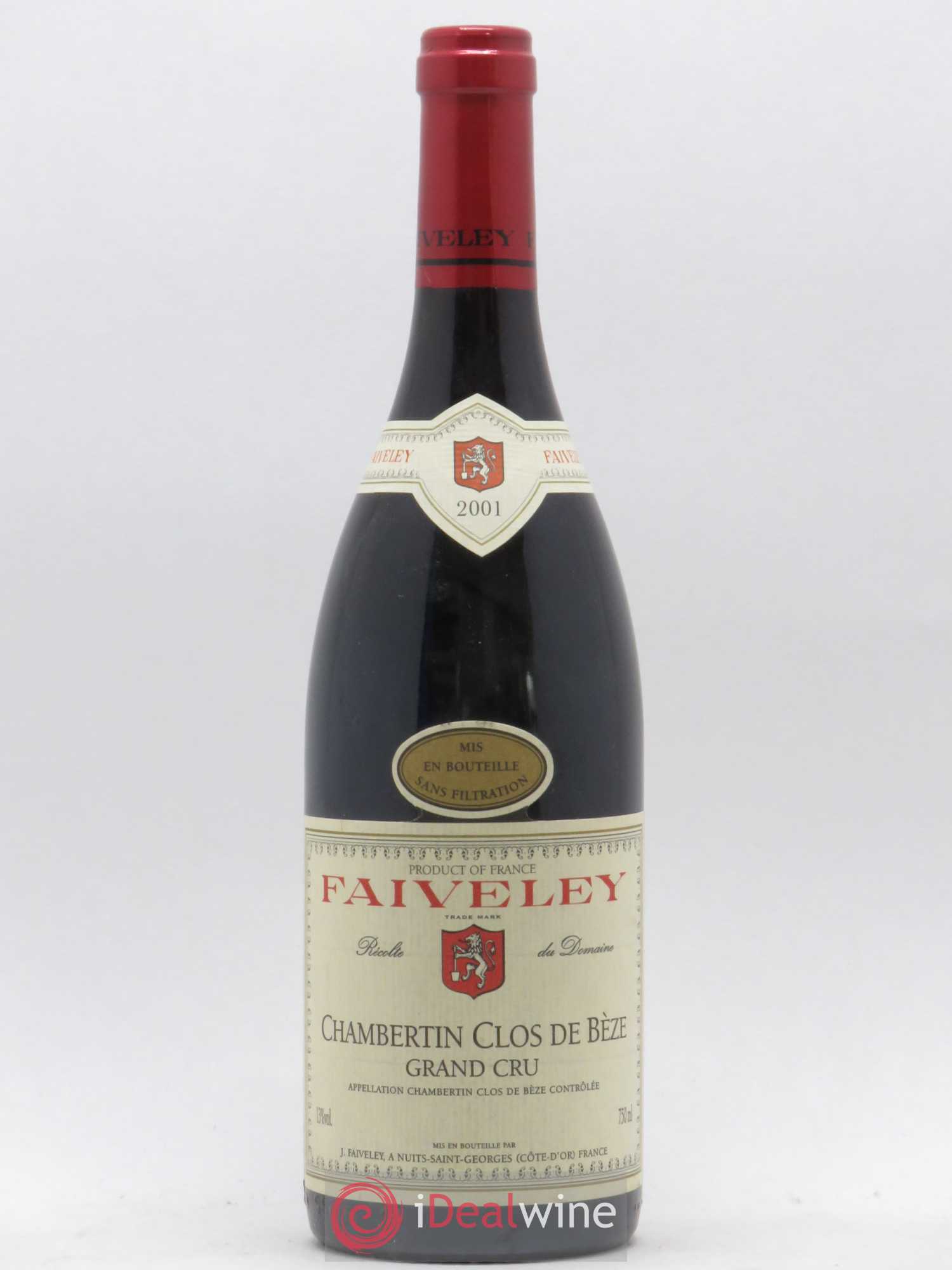 Chambertin Clos de Bèze Grand Cru Faiveley 2001 - Lot de 1 bouteille - 0