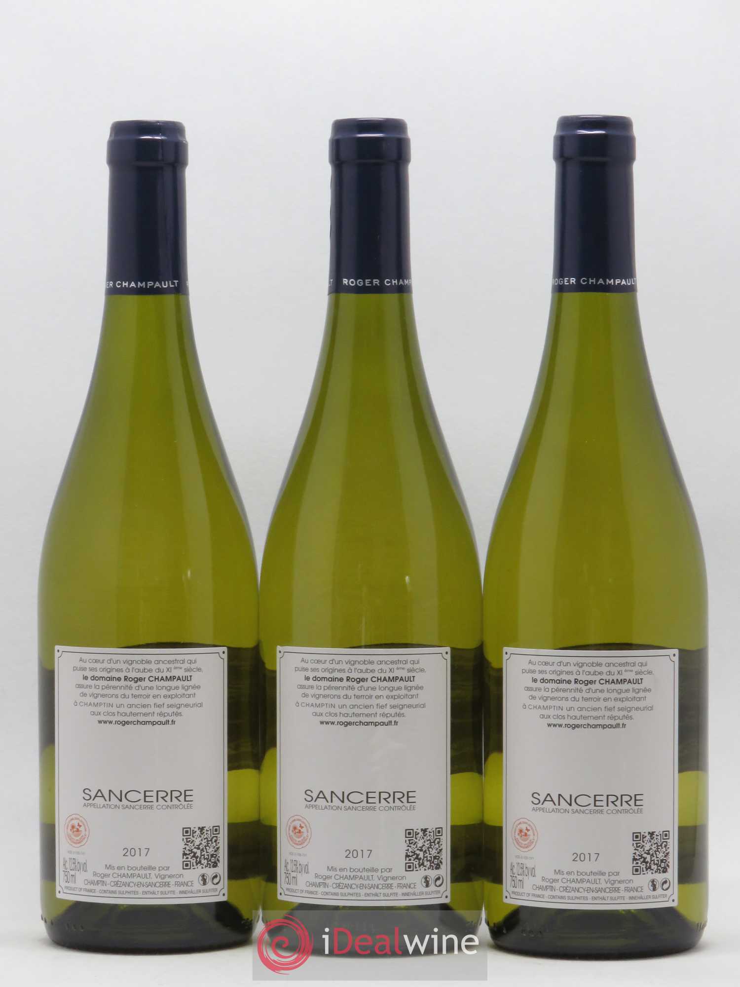 Sancerre Les Pierris Champault 2017 - Posten von 3 Flaschen - 1