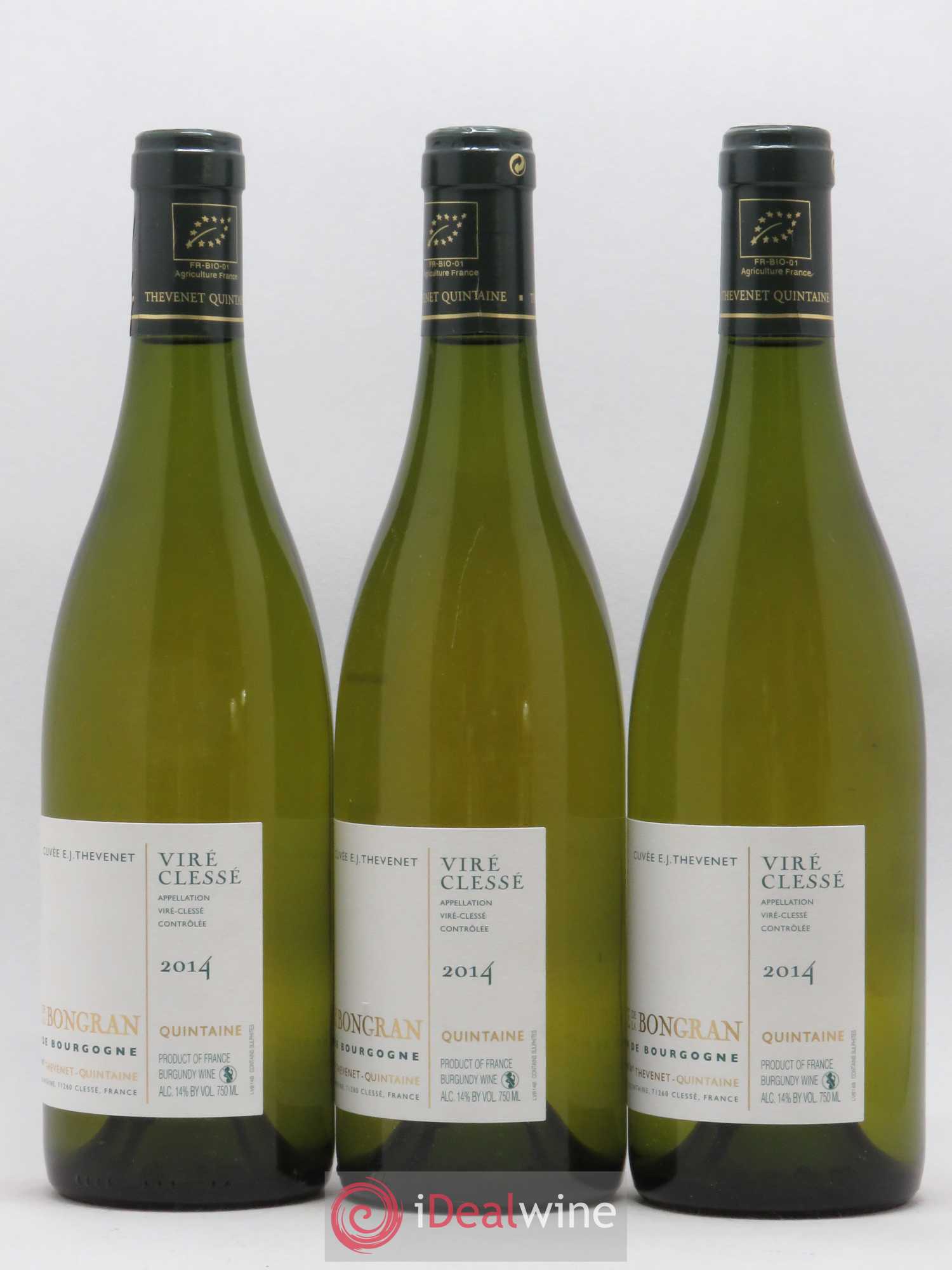 Viré-Clessé Cuvée E.J. Thevenet Domaine de la Bongran (J.Thevenet) 2014 - Lot de 3 bouteilles - 1