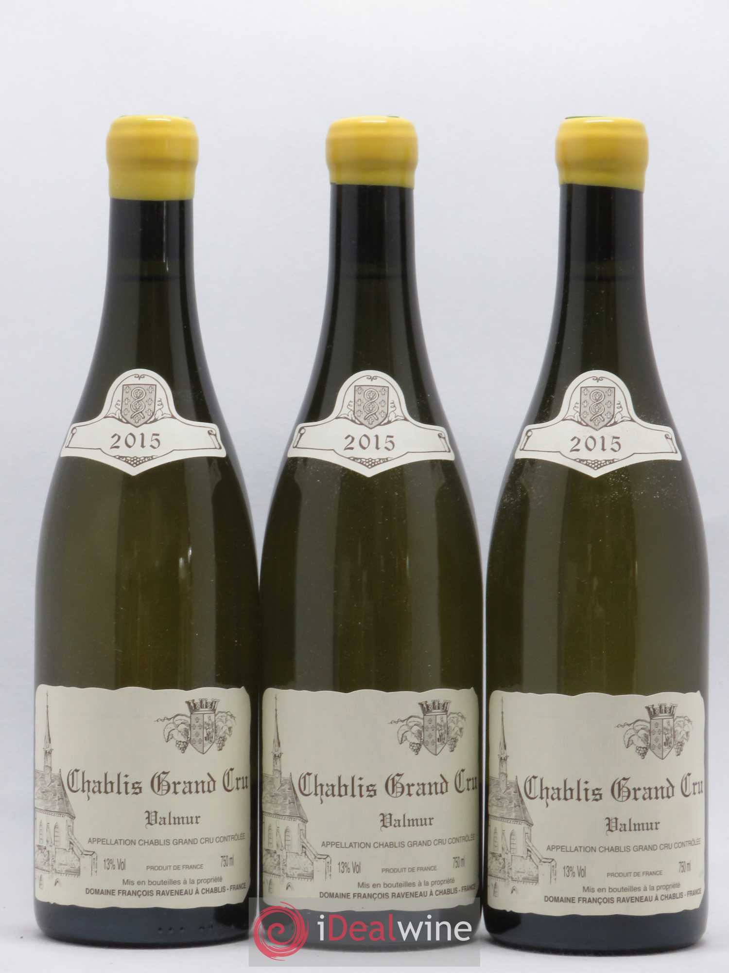 Chablis Grand Cru Valmur Raveneau (Domaine) 2015 - Lot de 3 bouteilles - 0