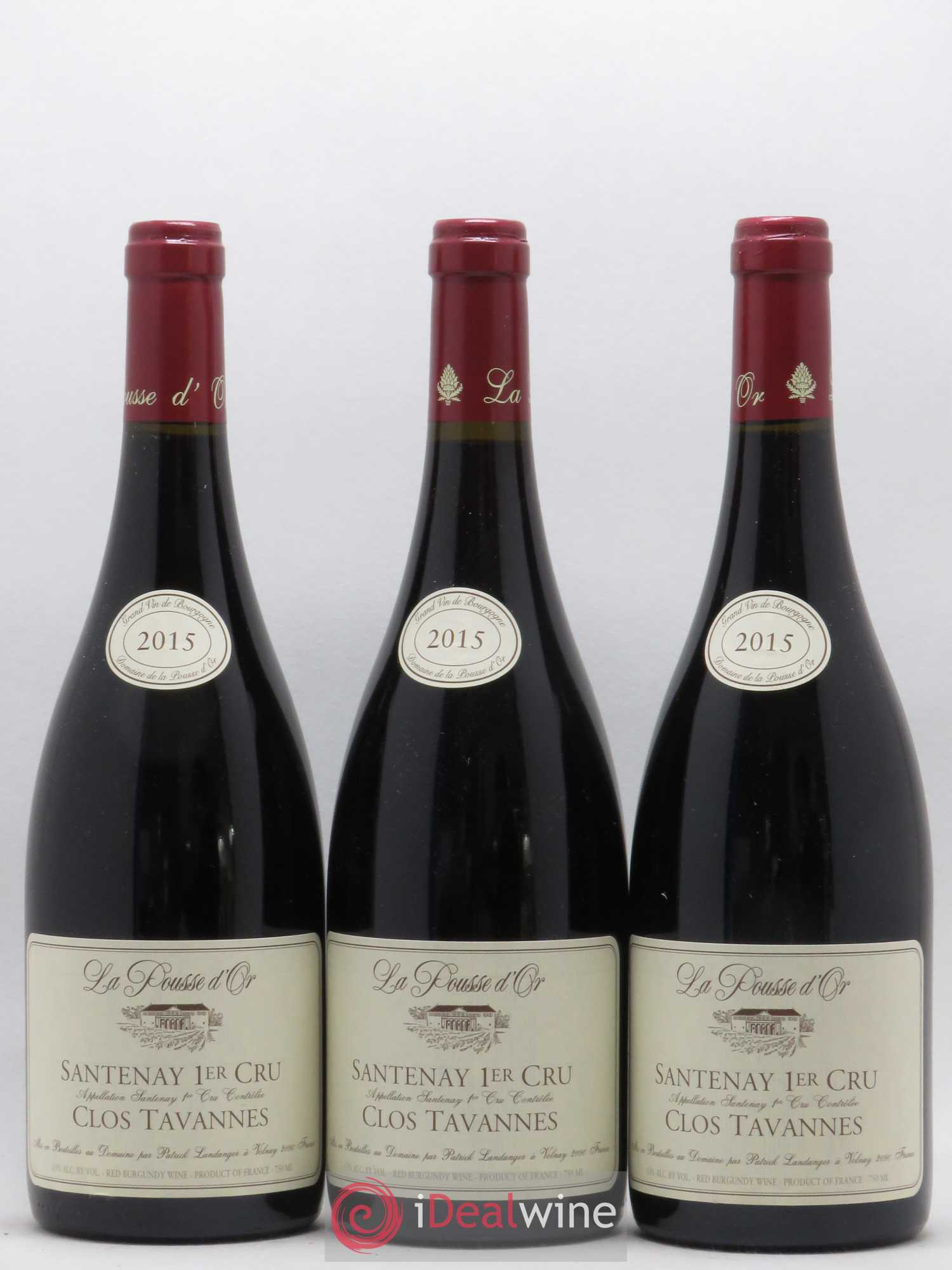 Santenay 1er Cru Clos Tavannes La Pousse d'Or (Domaine de) 2015 - Lot de 3 bouteilles - 0