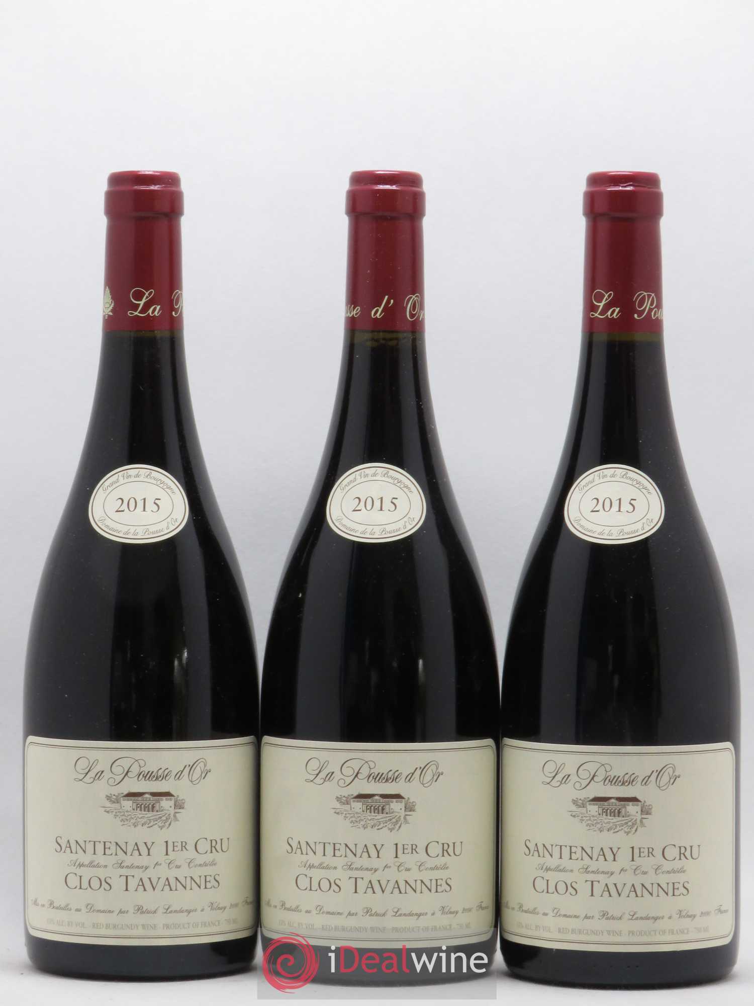 Santenay 1er Cru Clos Tavannes La Pousse d'Or (Domaine de) 2015 - Lot de 3 bouteilles - 0