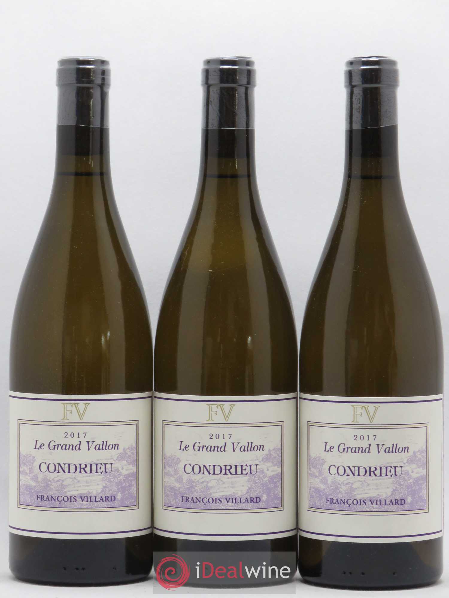 Condrieu Le Grand Vallon François Villard 2017 - Lot de 3 bouteilles - 0