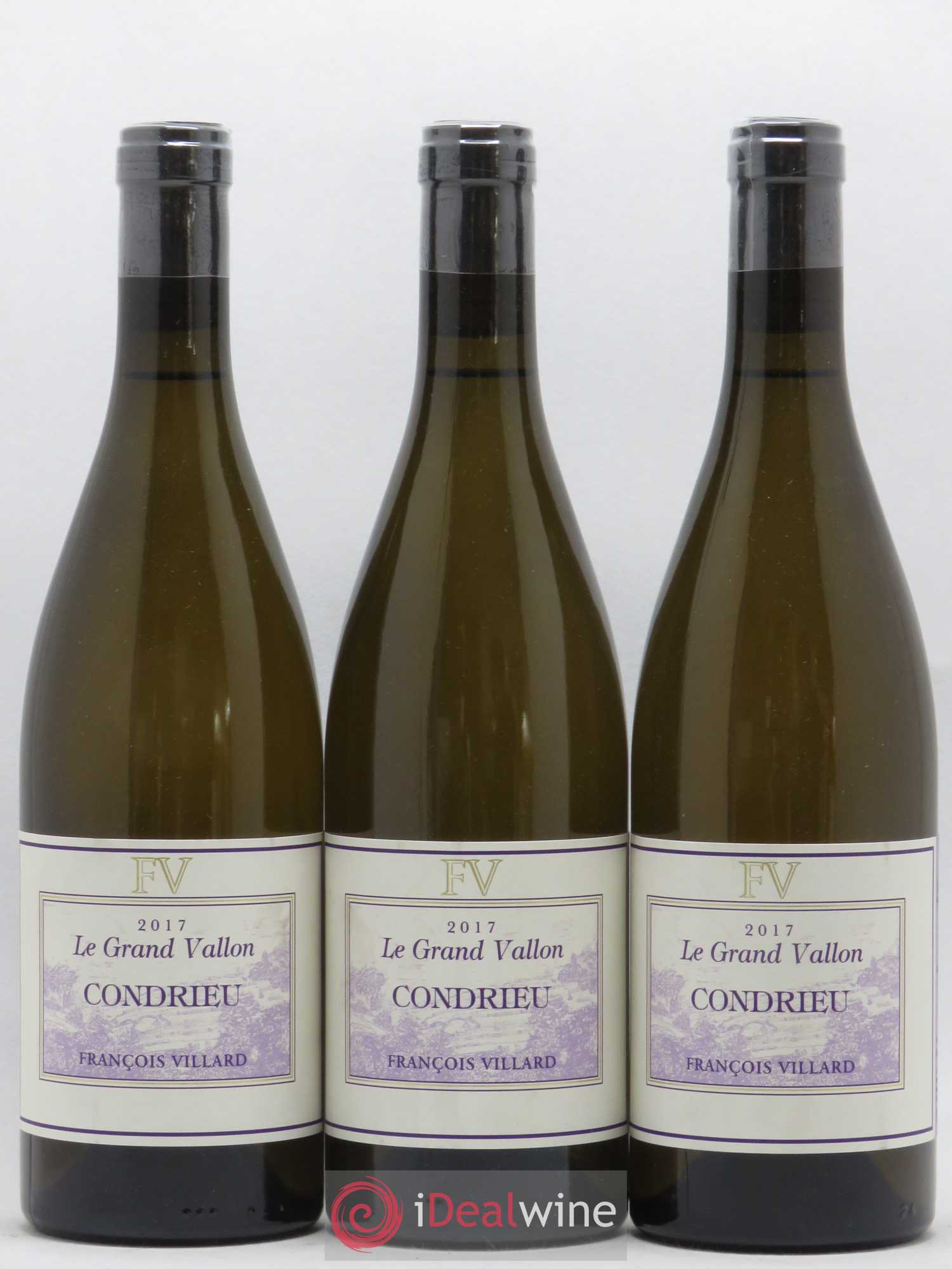 Condrieu Le Grand Vallon François Villard 2017 - Lot de 3 bouteilles - 0