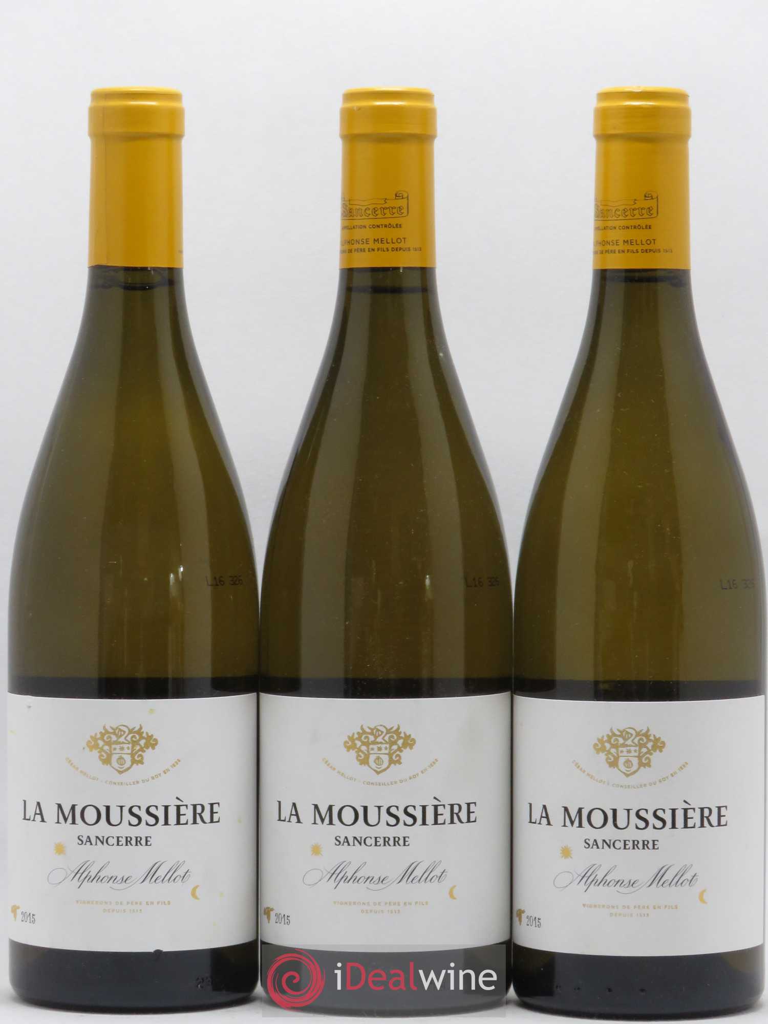 Sancerre La Moussière Alphonse Mellot 2015 - Lot de 3 bouteilles - 0