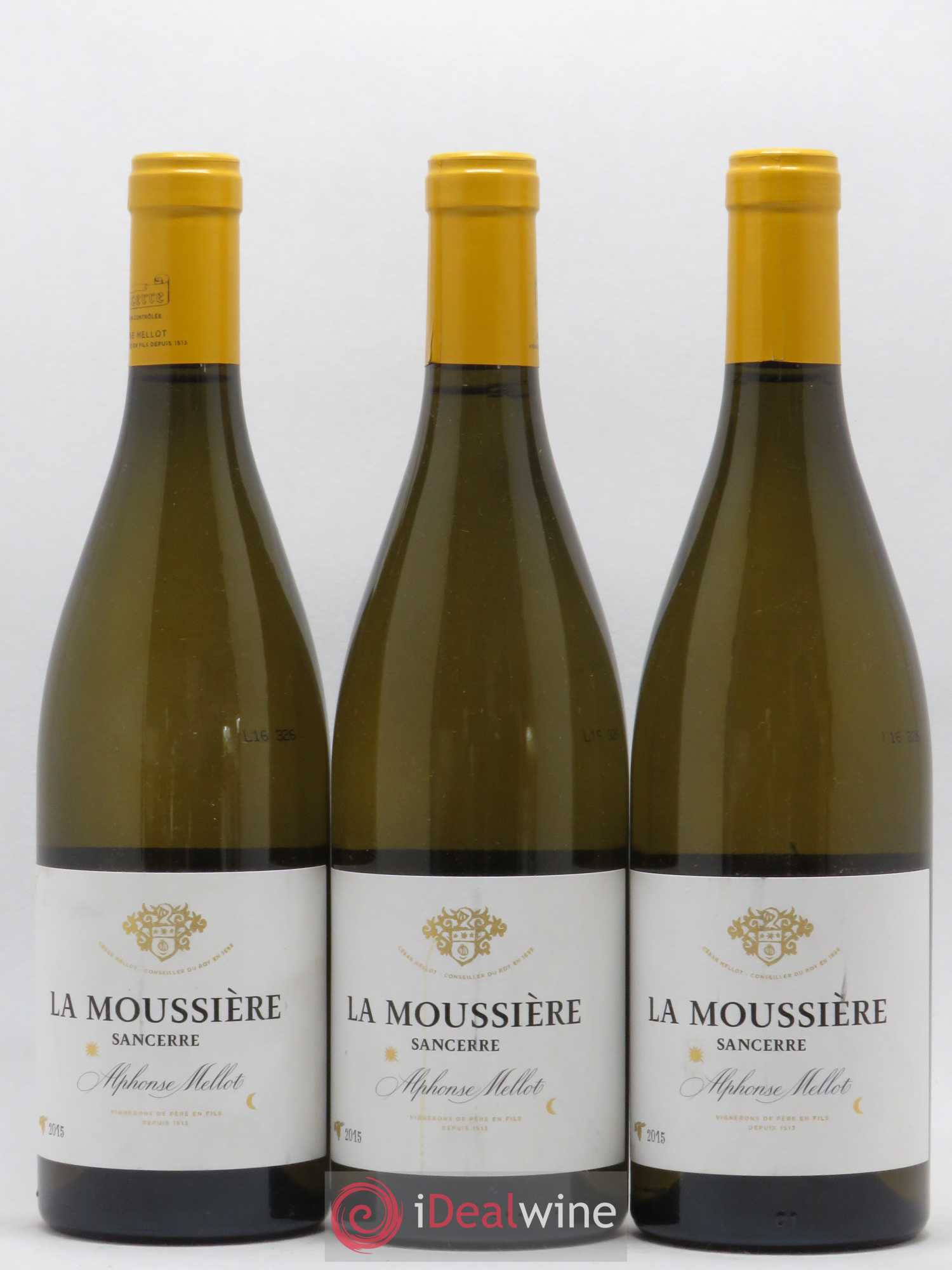 Sancerre La Moussière Alphonse Mellot 2015 - Lot de 3 bouteilles - 0
