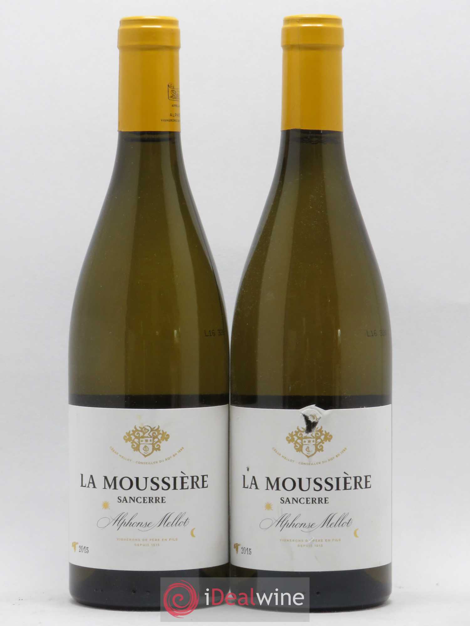 Sancerre La Moussière Alphonse Mellot 2015 - Lot de 2 bouteilles - 0
