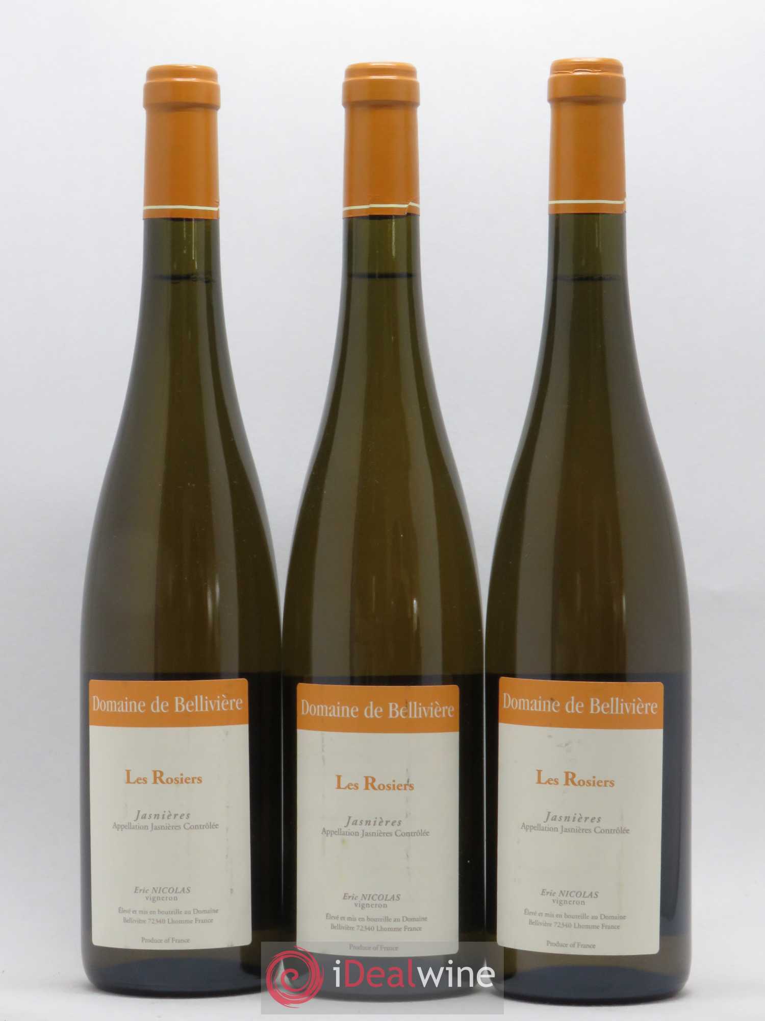 Jasnières Les Rosiers Domaine de Bellivière 2017 - Lot de 3 bouteilles - 0