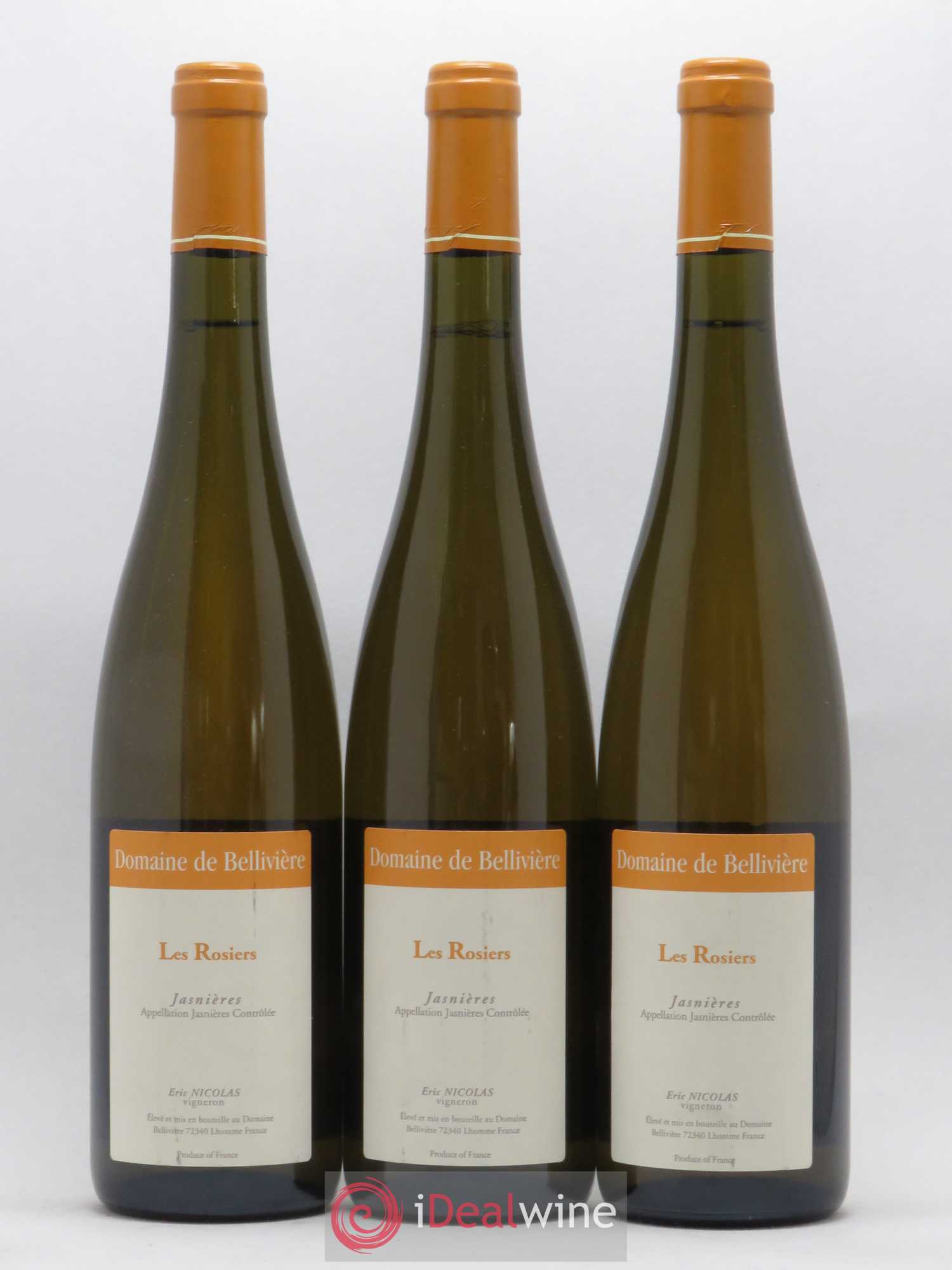 Jasnières Les Rosiers Domaine de Bellivière 2017 - Lot de 3 bouteilles - 0
